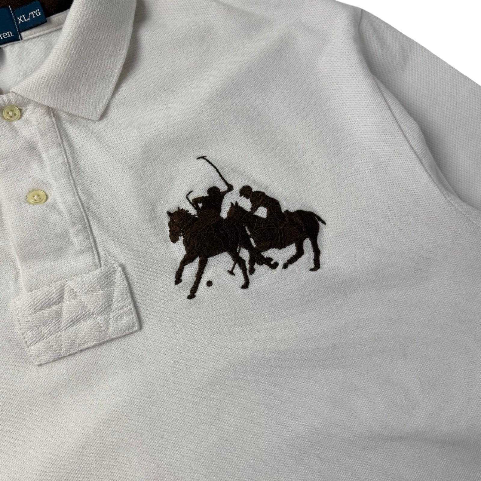 Vintage Polo Ralph Lauren Dueling Pony Rugby Shirt White