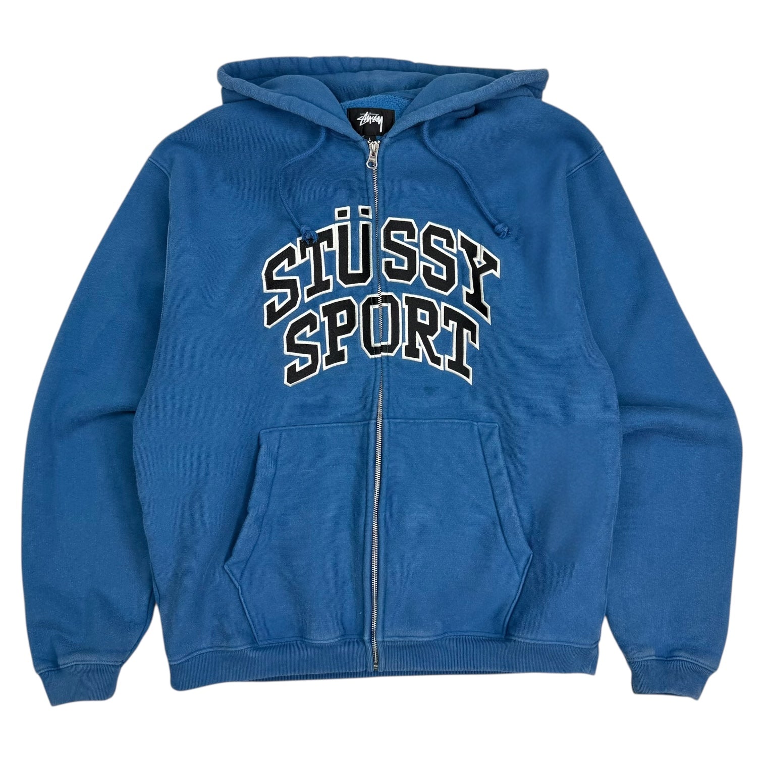 Stussy Sport Zip Hoodie Blue