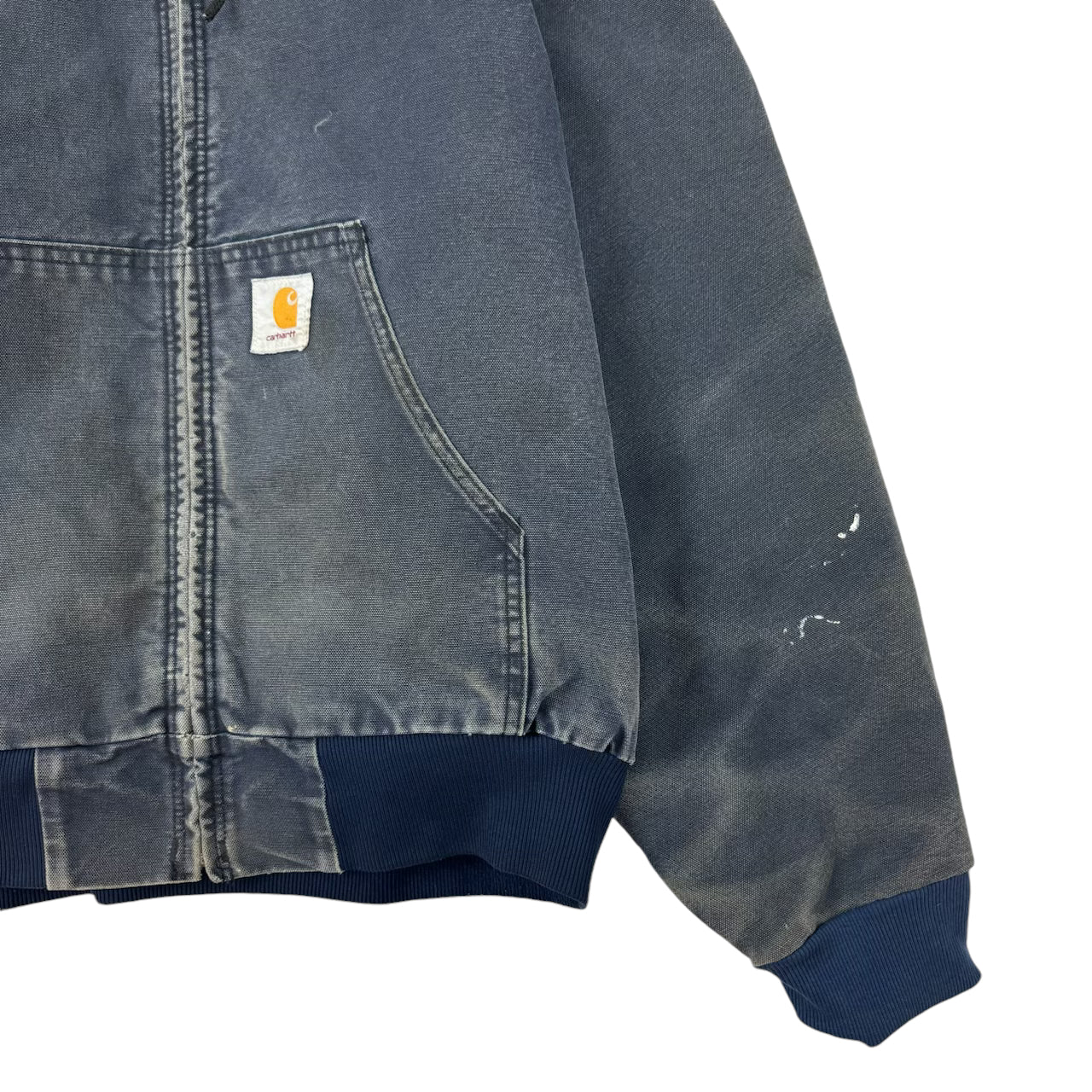 Vintage Carhartt Hooded Jacket Washed Navy