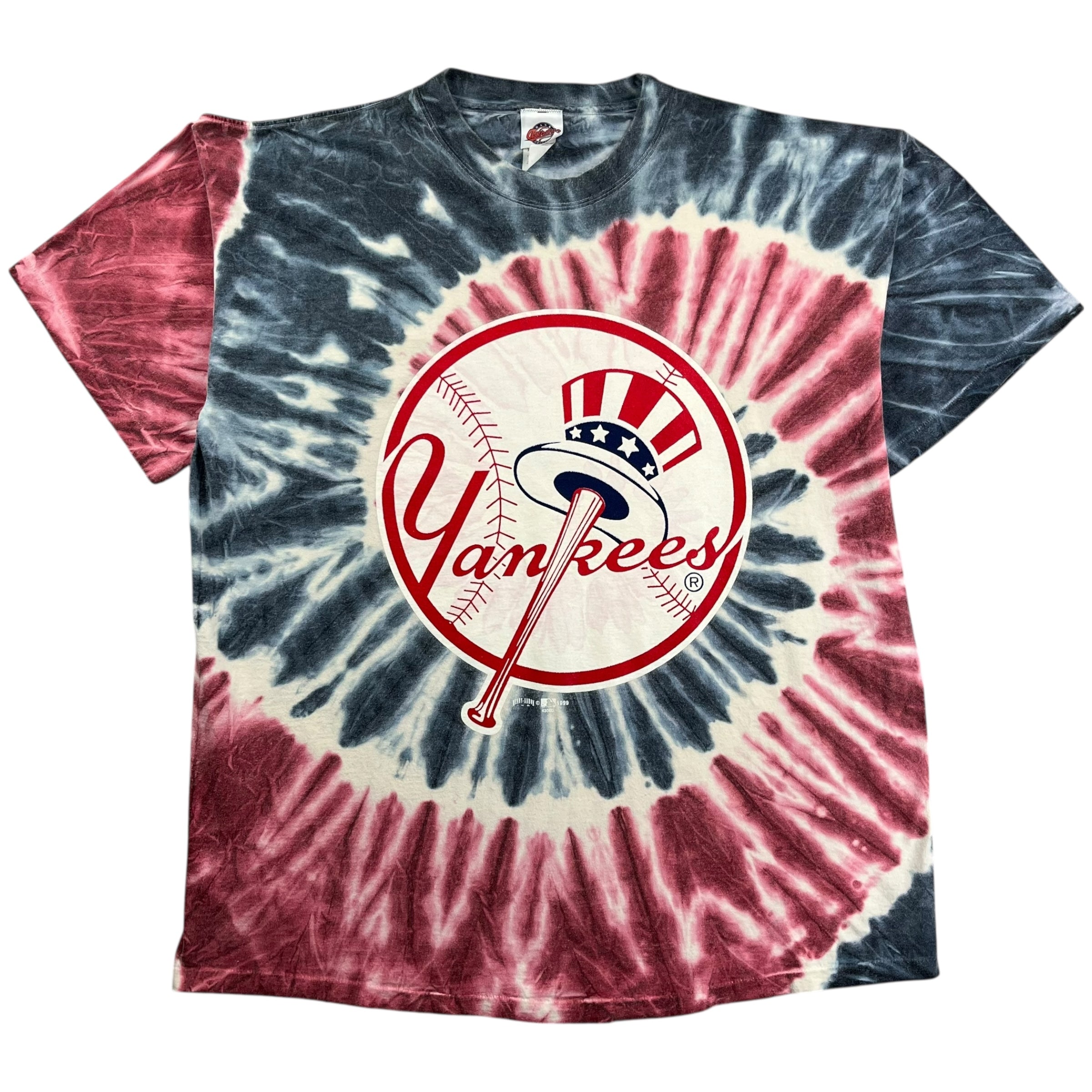 Vintage New York Yankees Tee Tie Dye Red/Blue