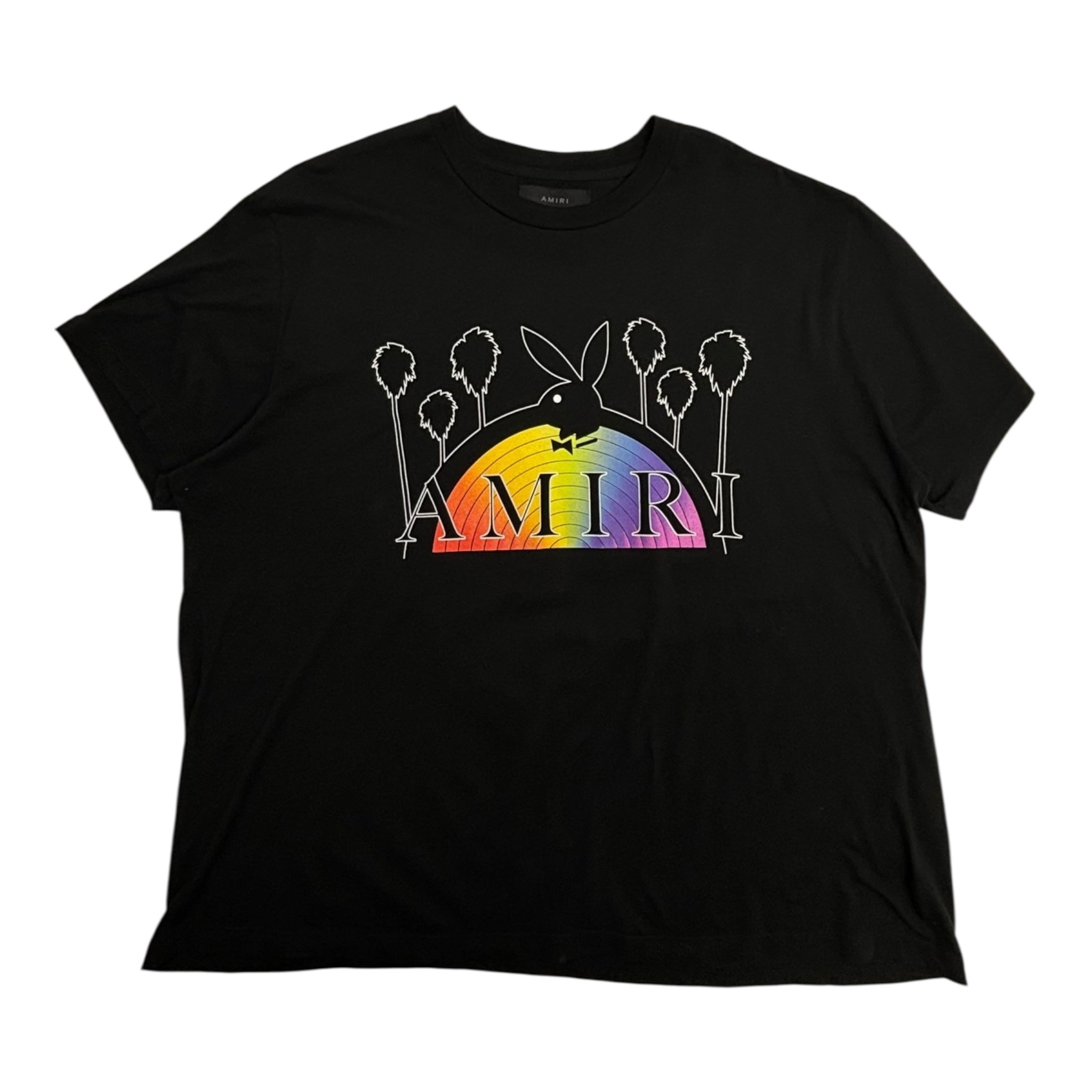 Amiri Playboy Rainbow T-Shirt Black