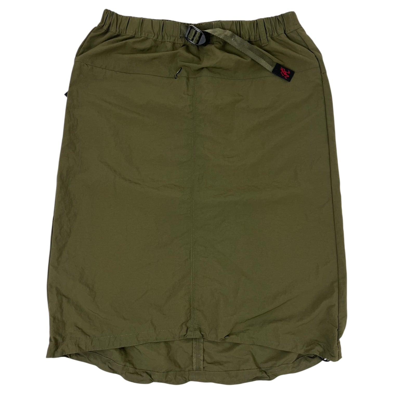 (W) Gramicci Nylon Packable Midi Skirt Olive Green