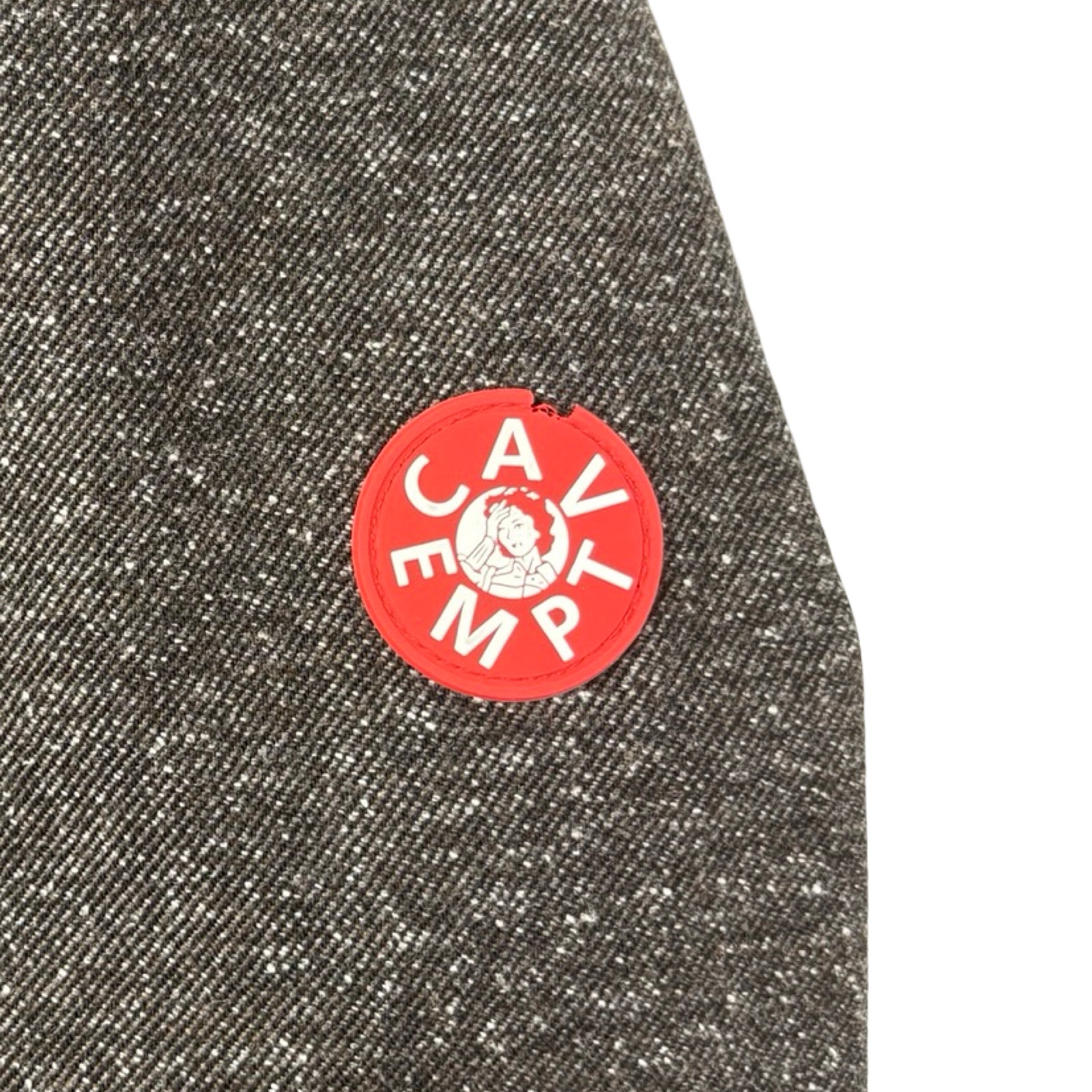 Cav Empt Casual Nep Twill Trucker Jacket Charcoal