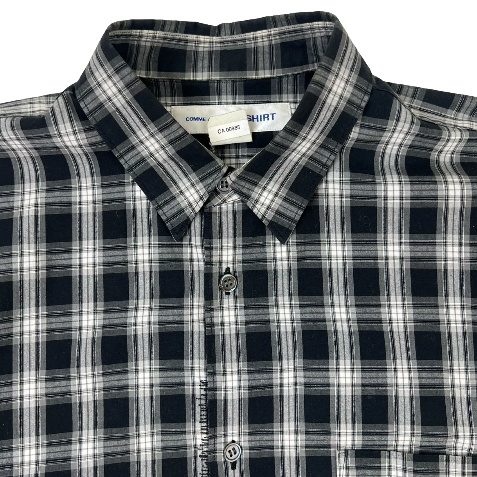Comme Des Garçon SHIRT Check Flannel Black/White