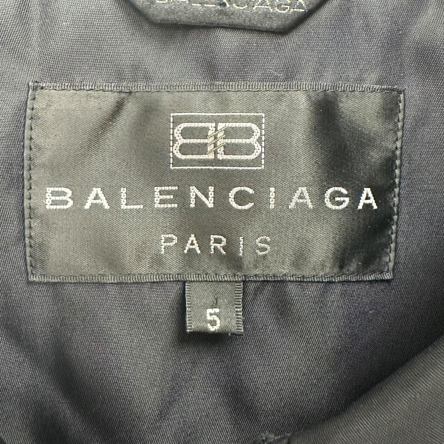 Balenciaga Nylon Parka Black