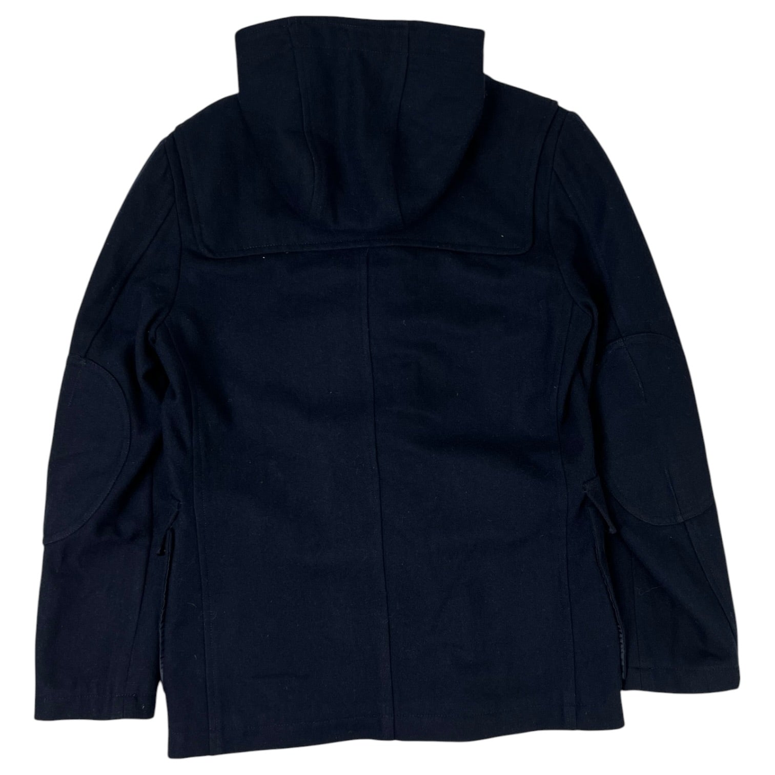 Comme Des Garçon Homme Plus Hooded Wool Duffel Coat Navy