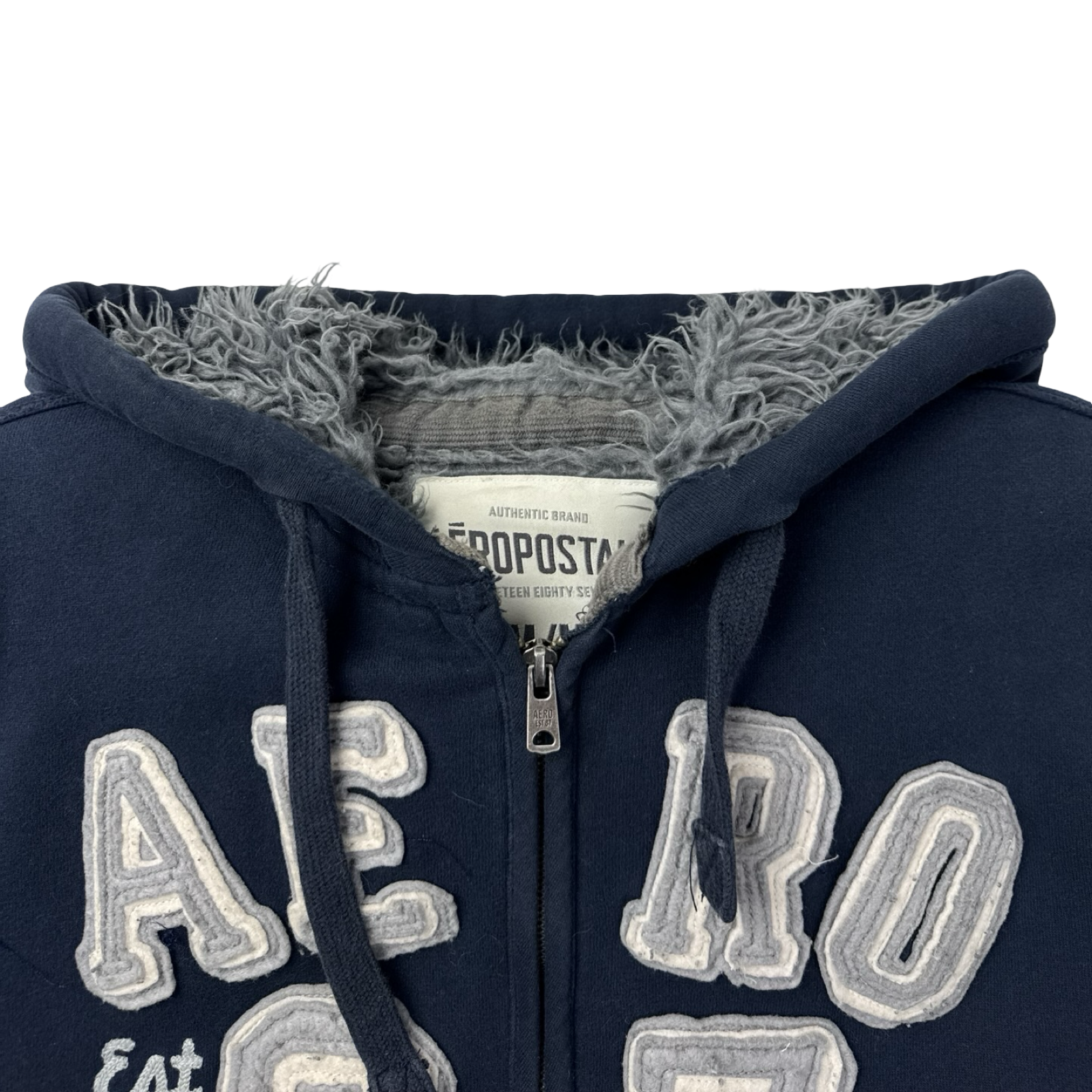 Vintage Y2K Aeropostale Sherpa Lined Hoodie