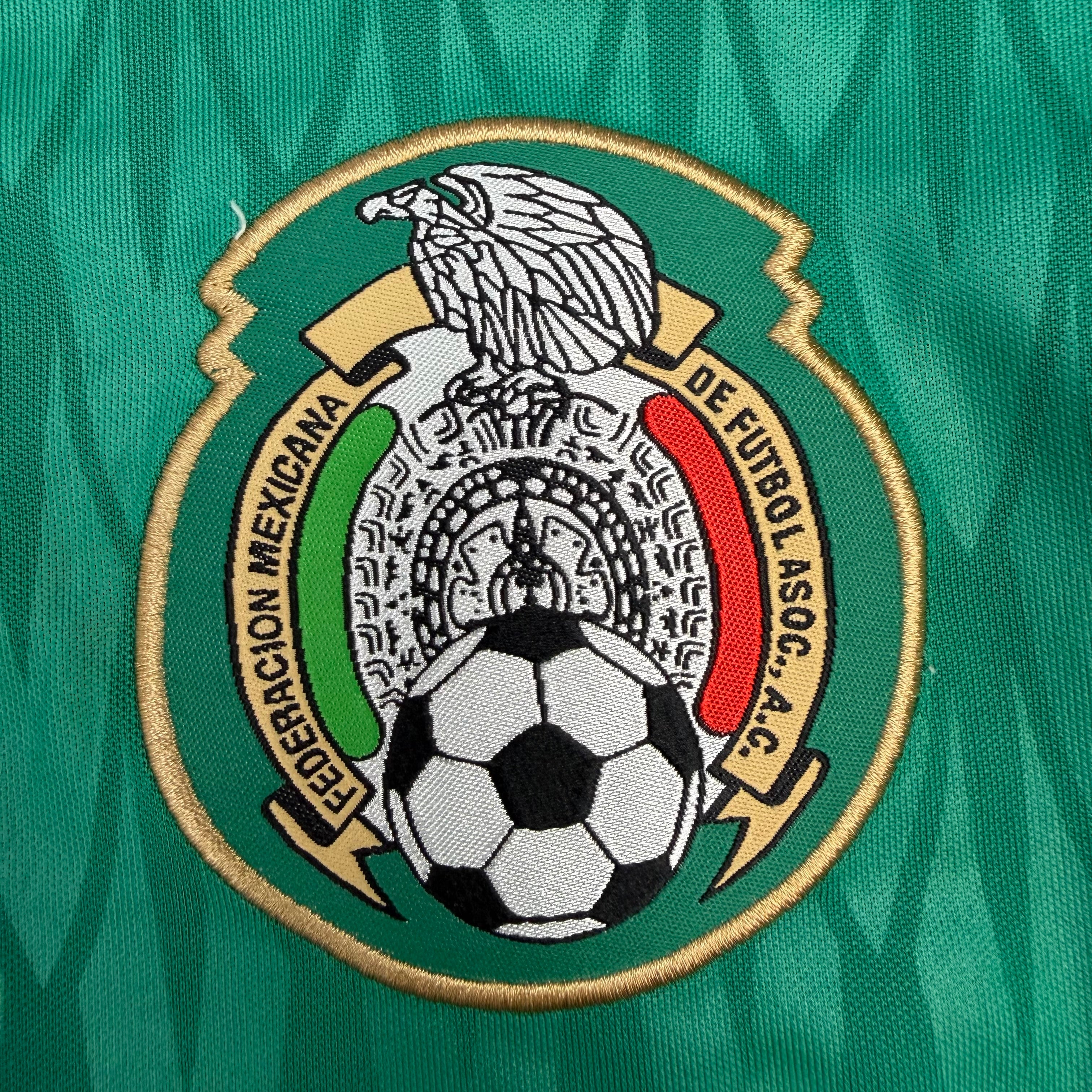 2010 Adidas Mexico Home World Cup Longsleeve Jersey Green