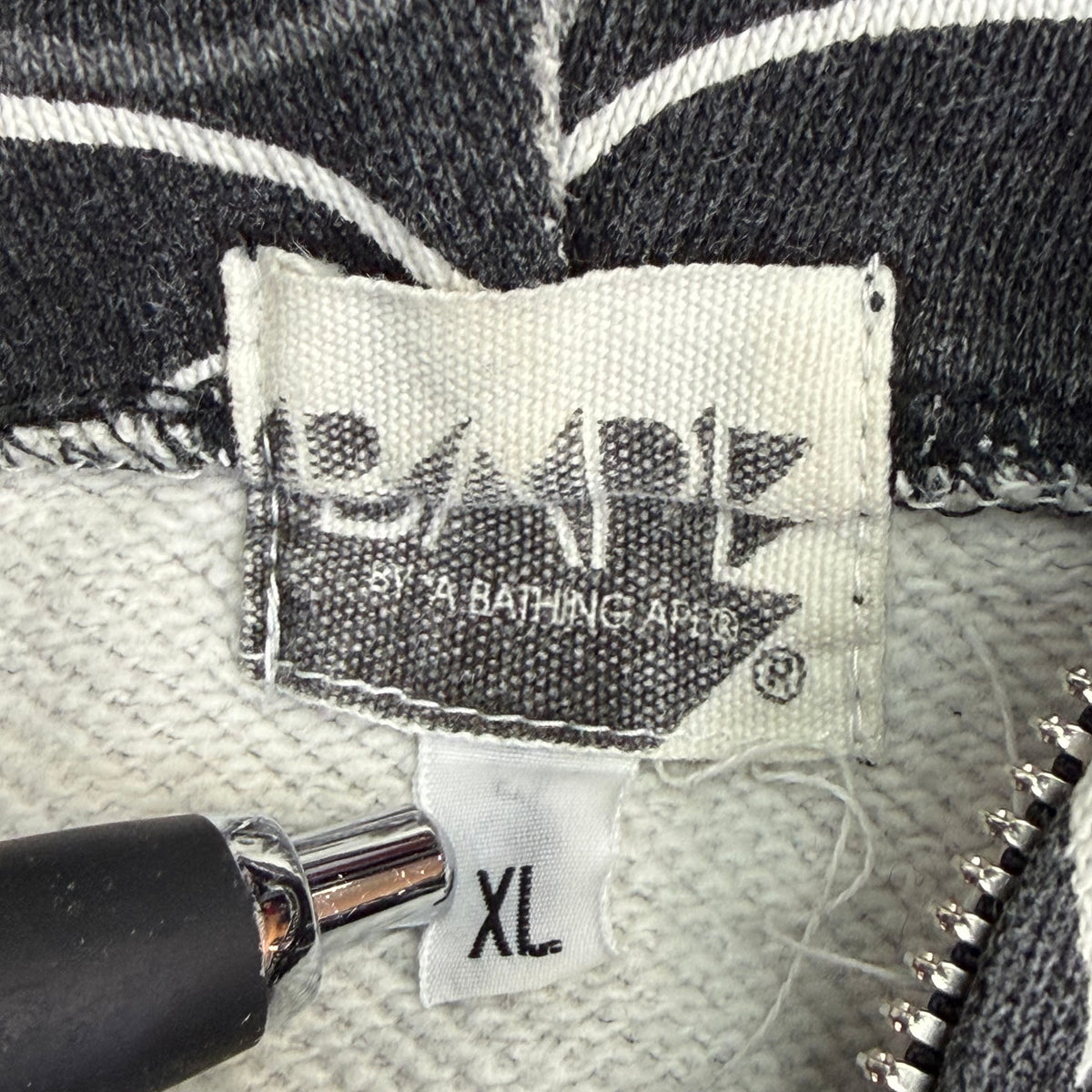2005 Bape Nigo Era Neon Camo Full Zip Hoodie Grey/Black