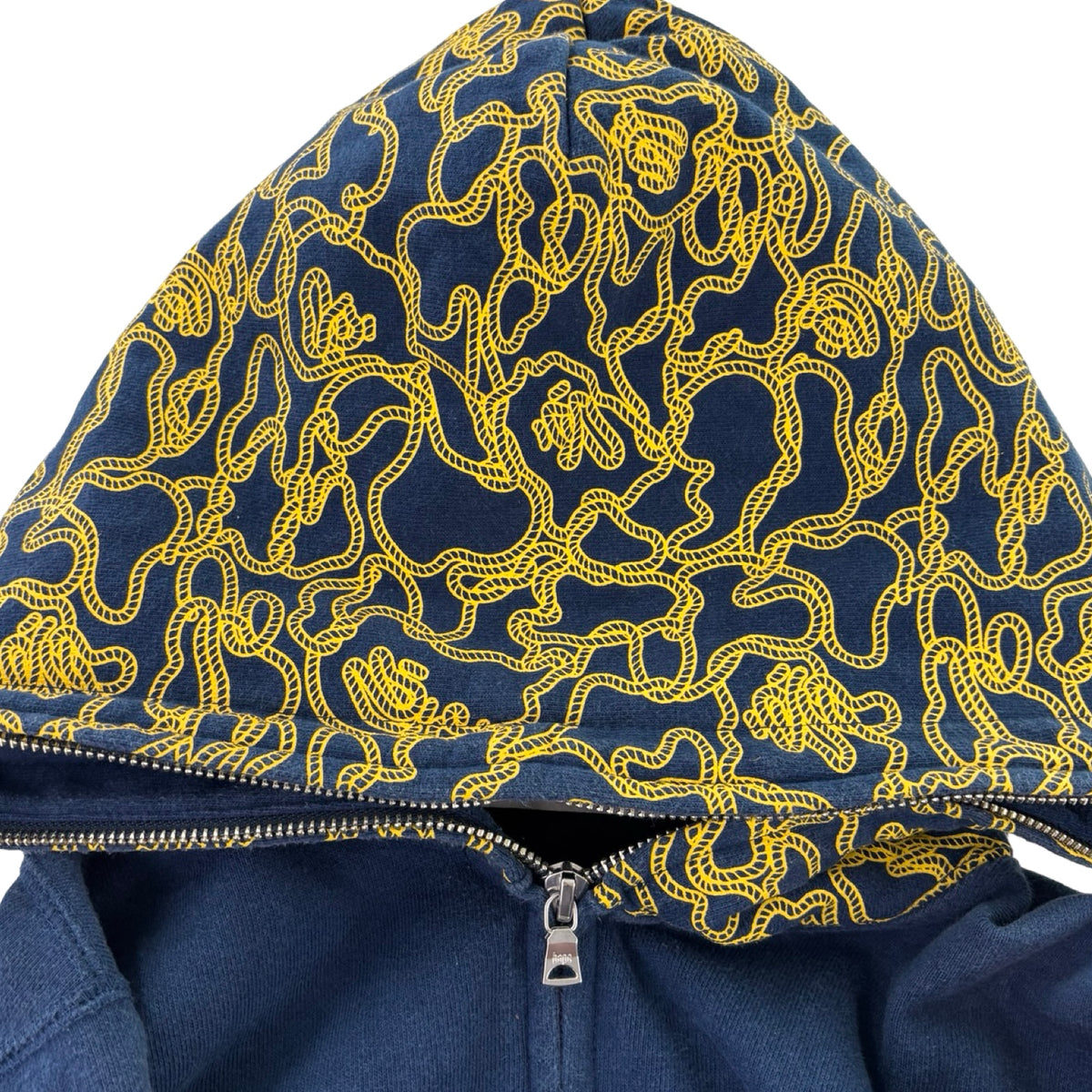 BAPE Baroque Chain Full-Zip Hoodie Navy