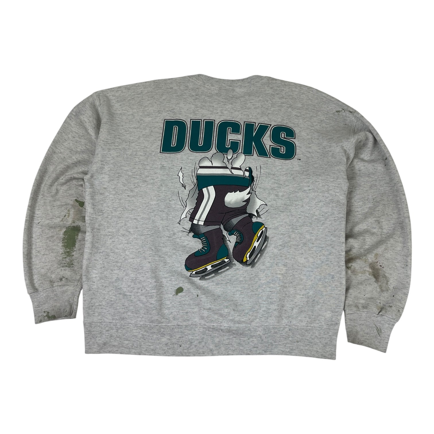 Vintage 1990 Anaheim Mighty Ducks "Breakthrough" Crewneck Sweatshirt