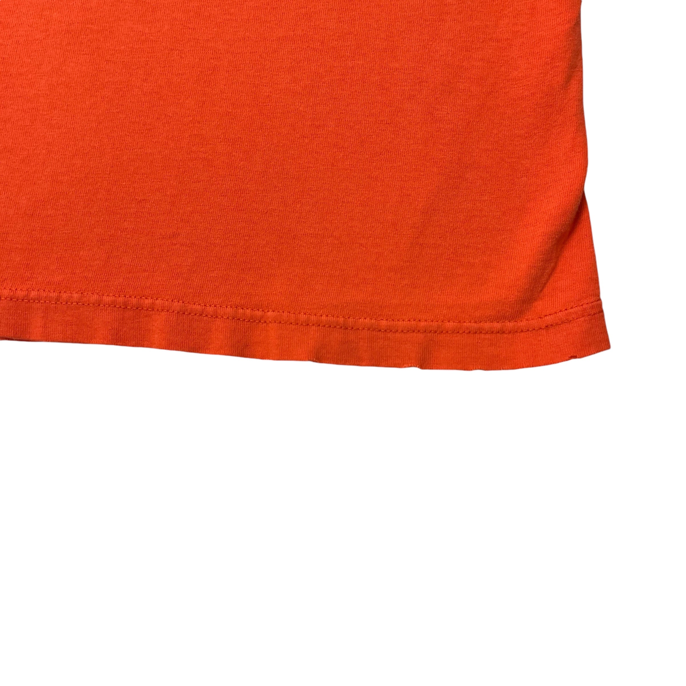 Y2K Stussy Script Logo Tee Orange