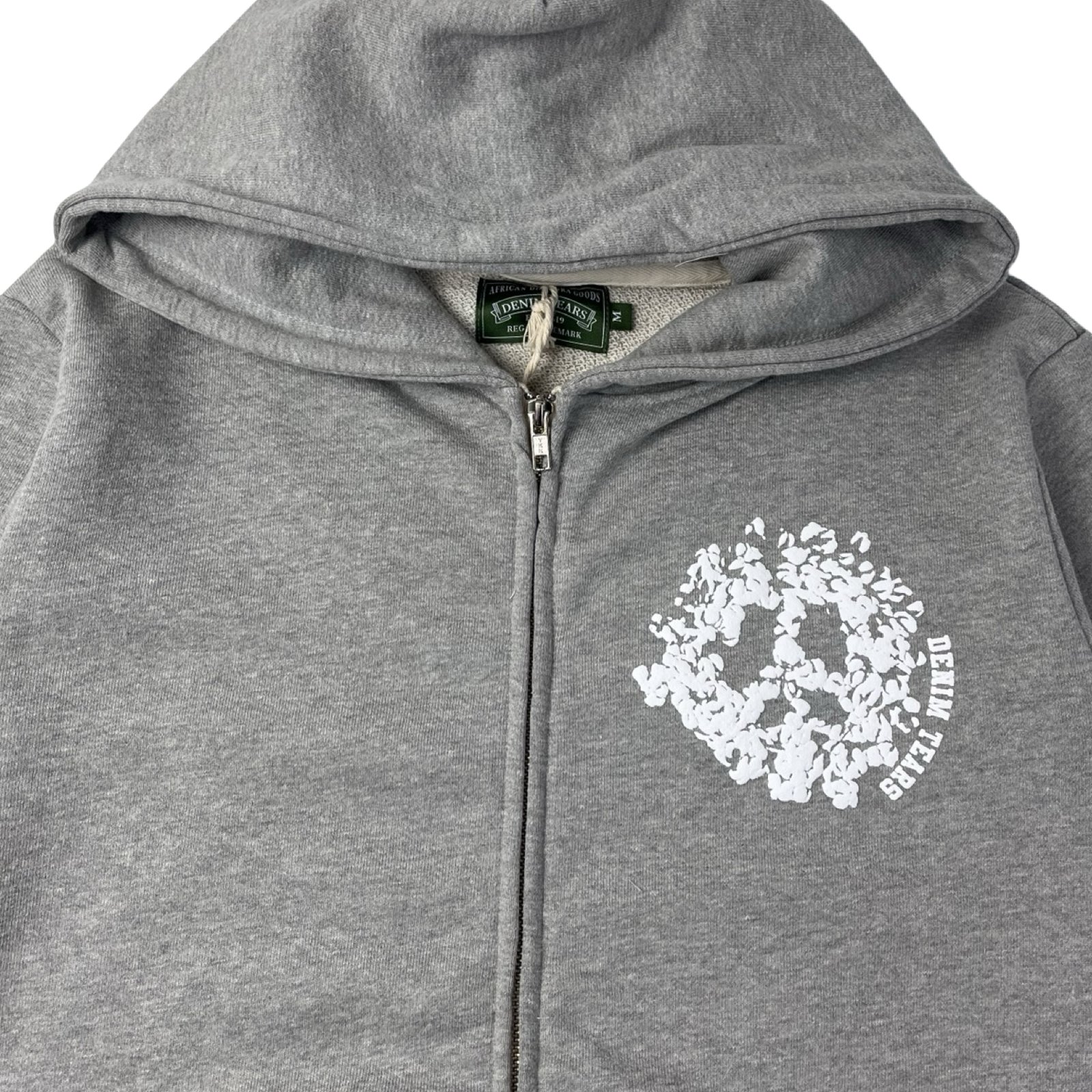 Denim Tears Denim University Zip Hoodie Grey/White