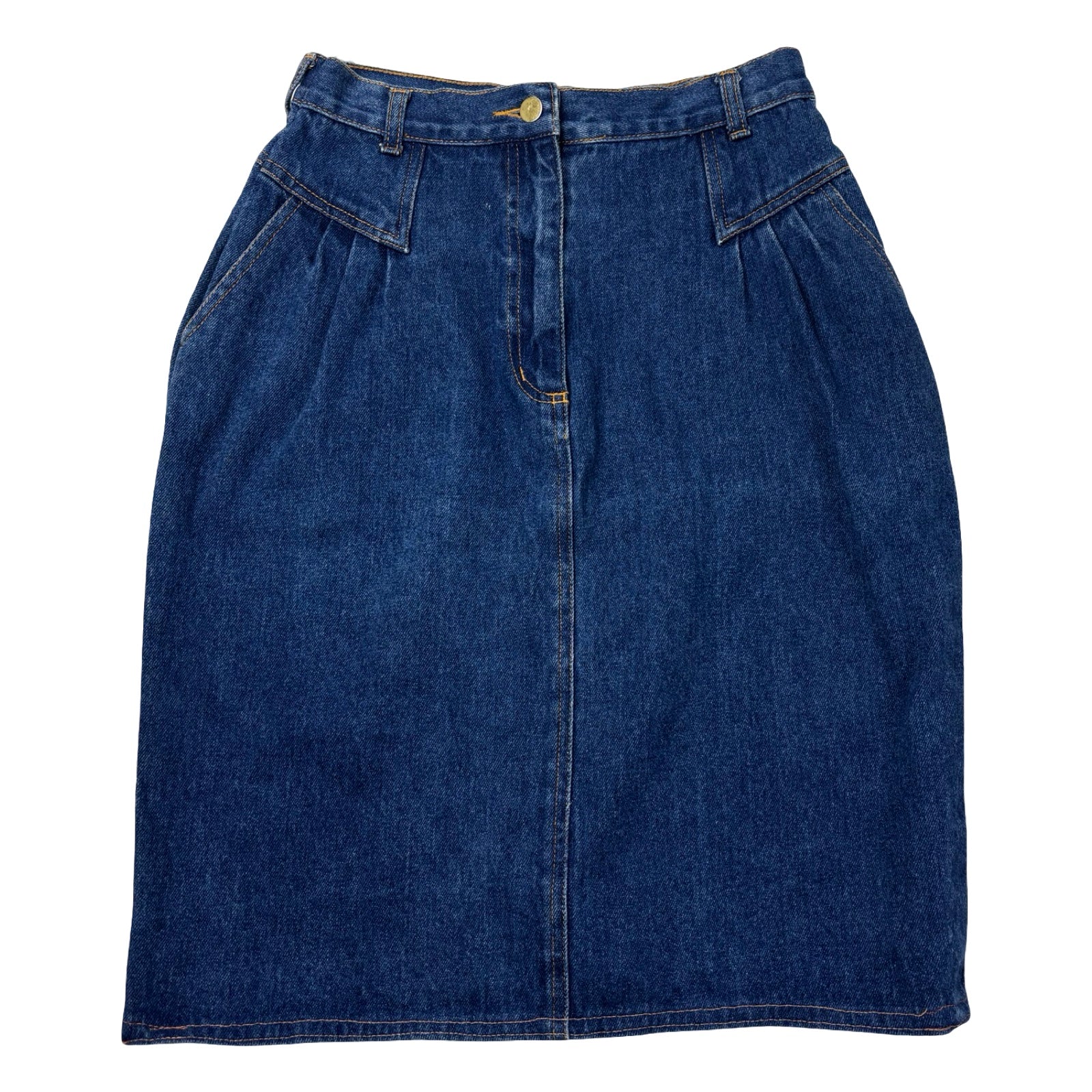 (W) Vintage Collections Jean Skirt Dark Wash