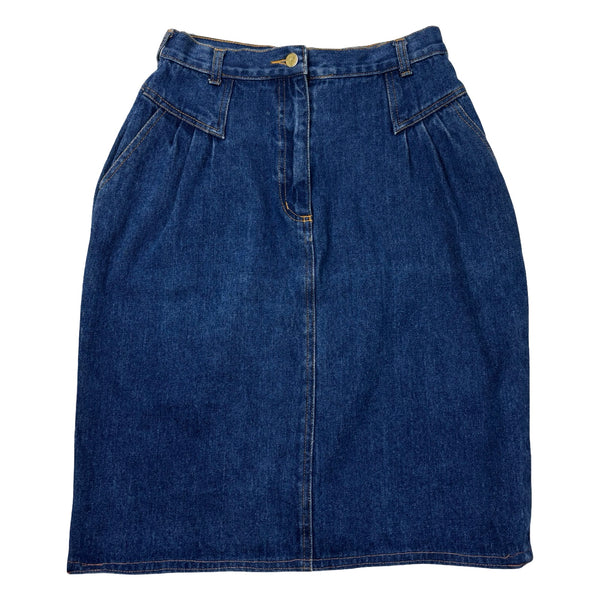 (W) Vintage Collections Jean Skirt Dark Wash