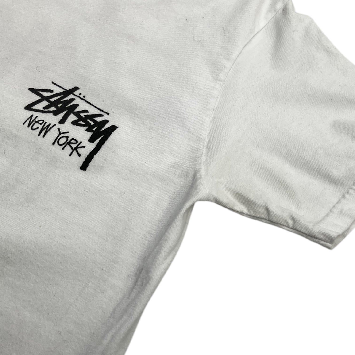 Stussy New York Classic Logo Tee White