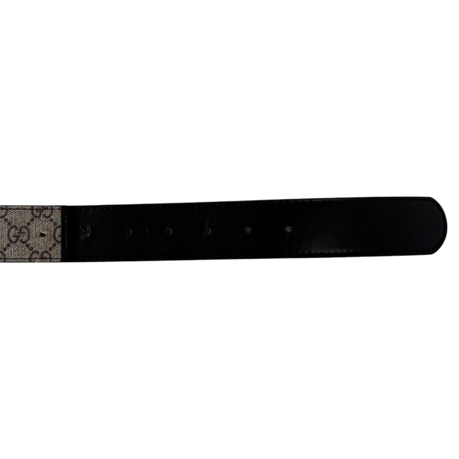 Gucci Brown GG Marmont Logo Belt Beige