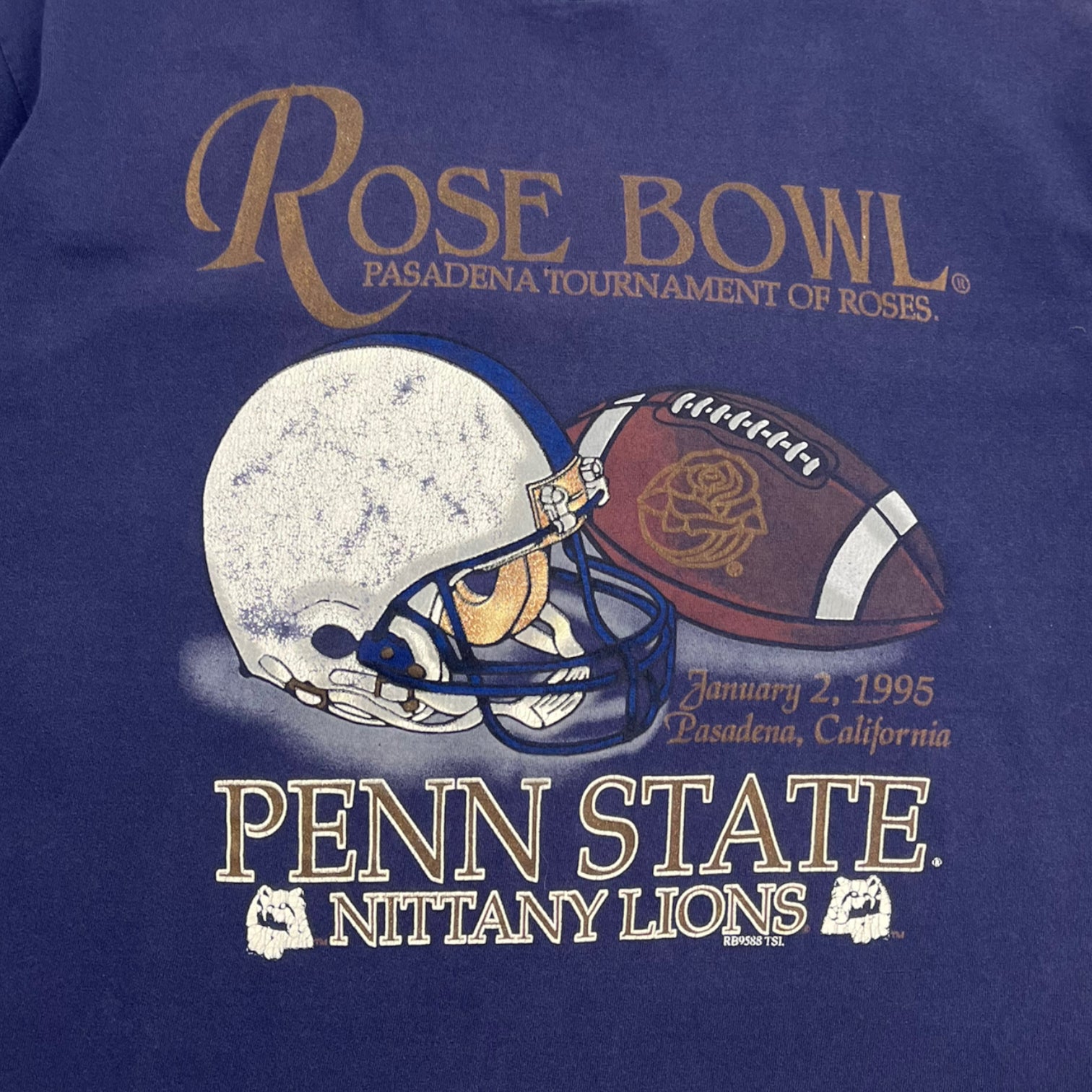 1995 Penn State Rose Bowl Tee Navy