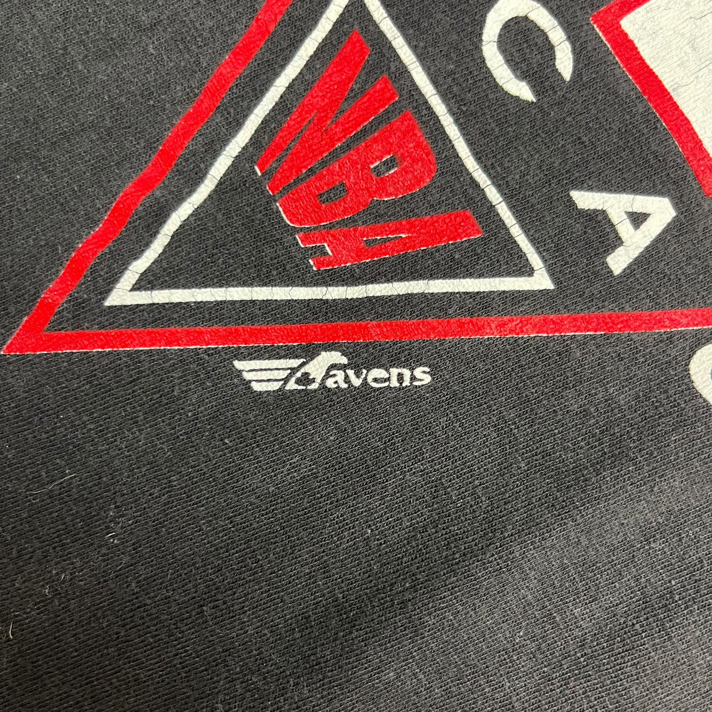 Vintage Chicago Bulls Triangle Logo Black