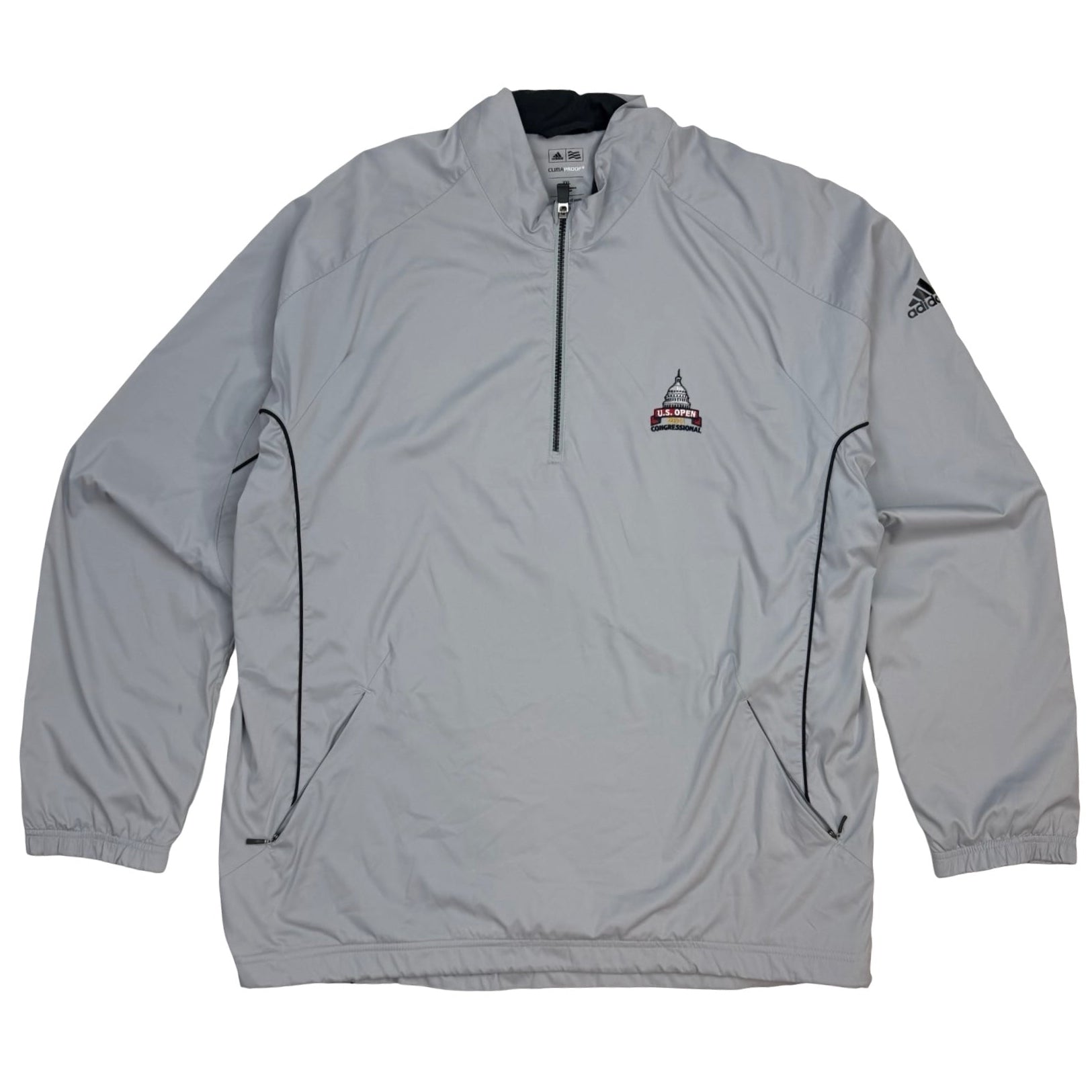 Vintage Adidas Golf U.S. Open Congressional Cumaproof Windbreaker Grey