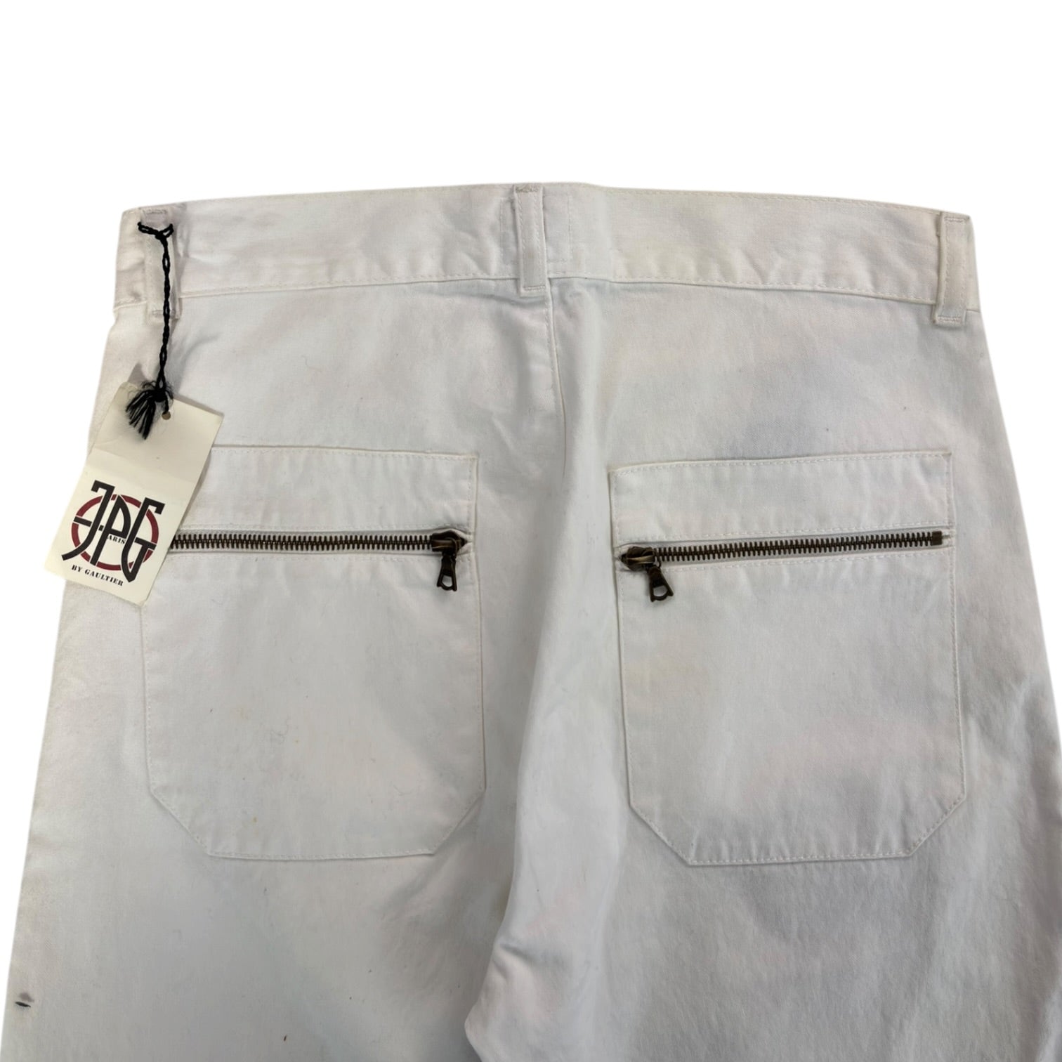 (W) Vintage Jean Paul Gaultier High Waisted Pants White