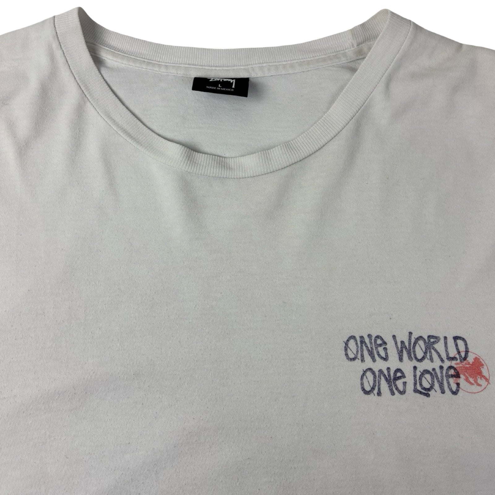 Stussy One World One Love L/S Shirt White