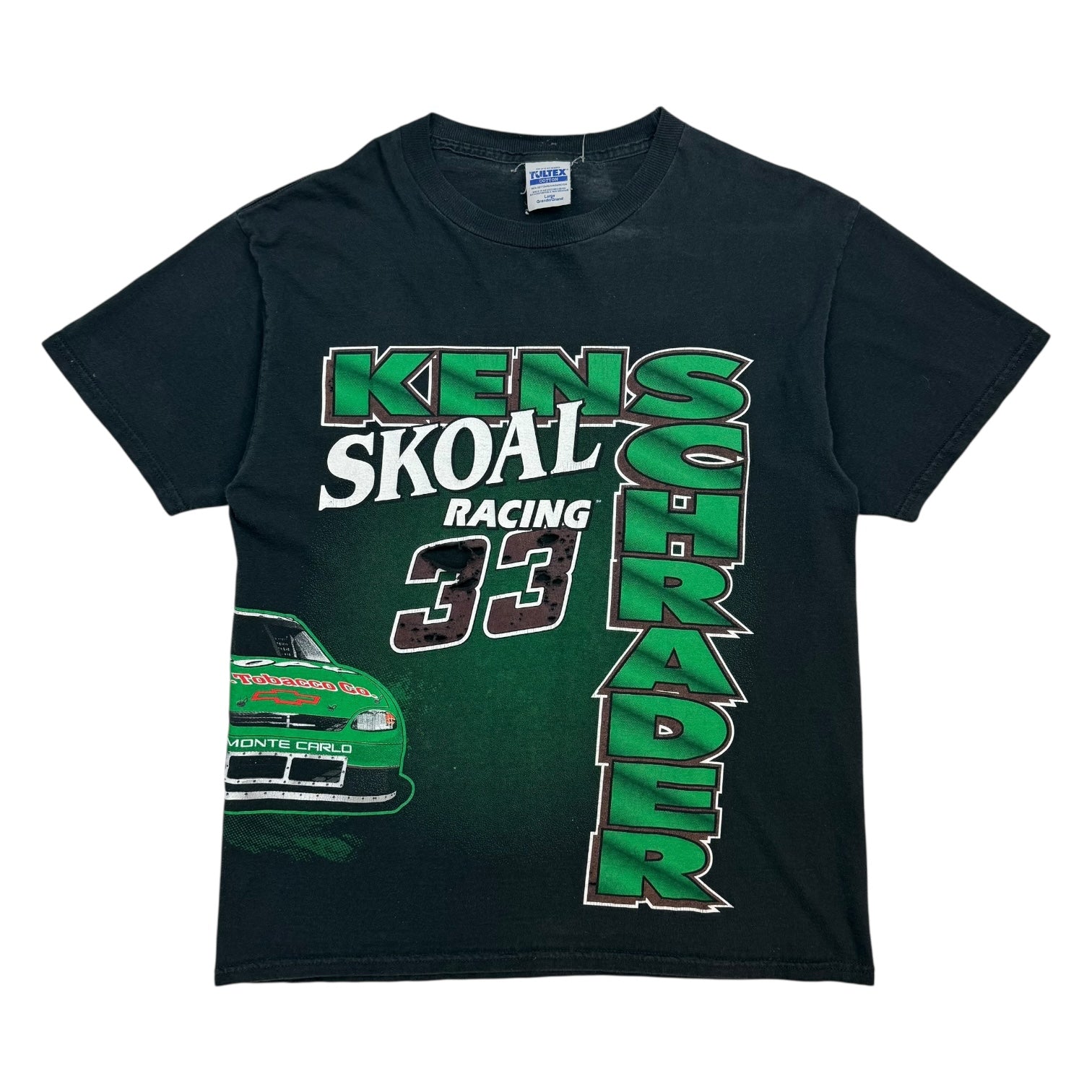 Vintage NASCAR Ken Schrader Tee Black