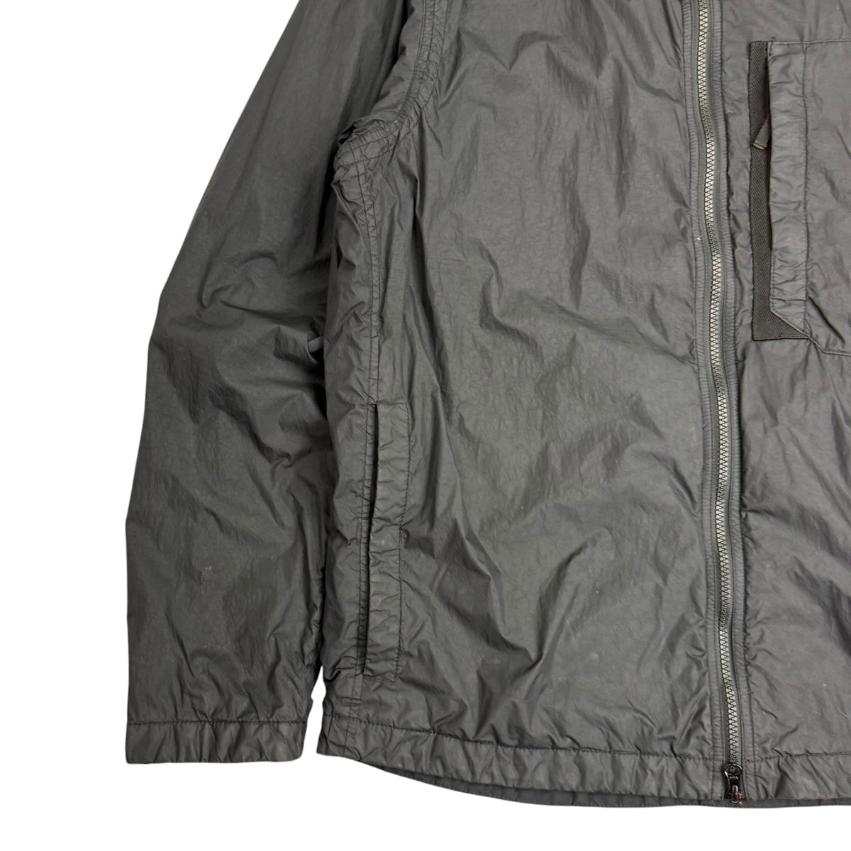 Stone Island Crinkly Nylon Over Shirt Black