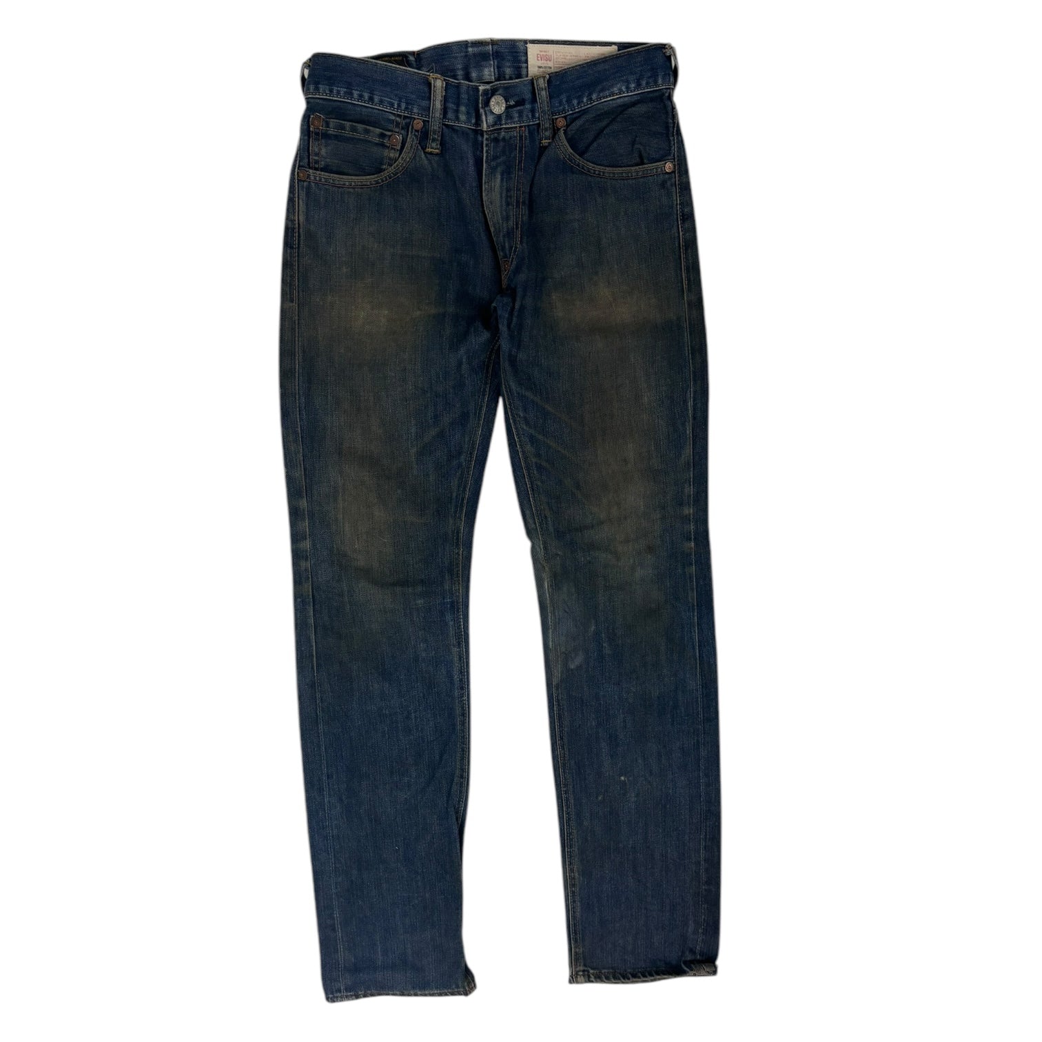 Vintage Y2K Evisu Gradient Diacock Denim Pant Dark Wash