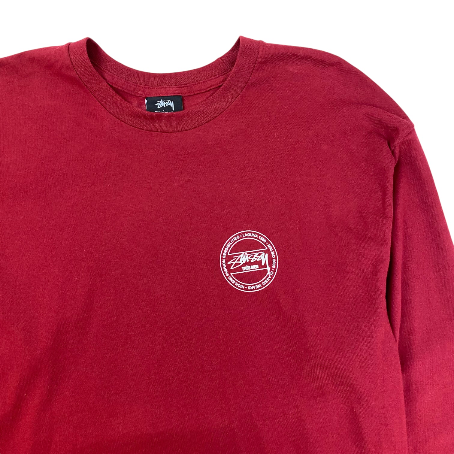 Stüssy x Très Bien Long Sleeve Dark Red