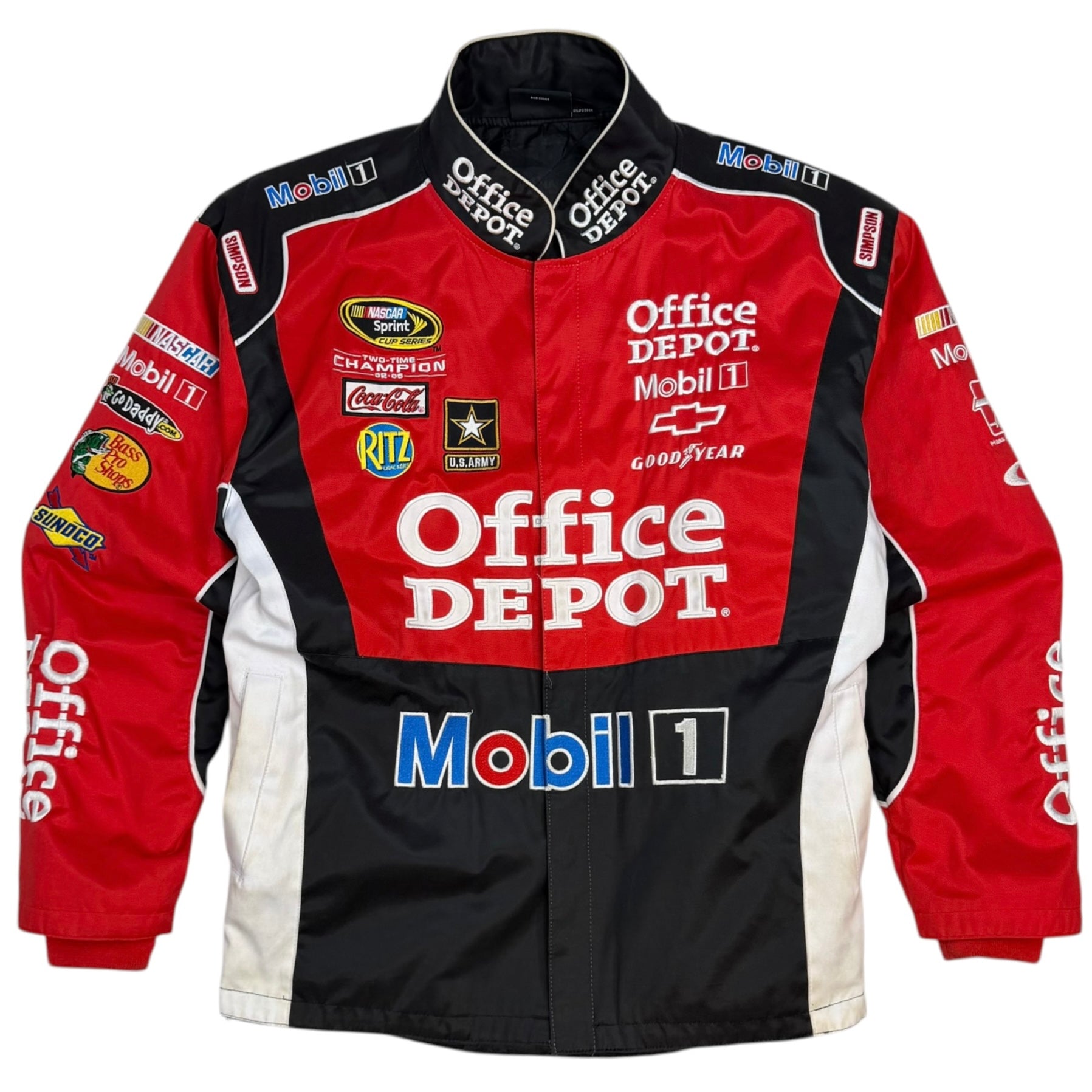 Vintage Chase Authentics Tony Stewart NASCAR Racing Jacket Red