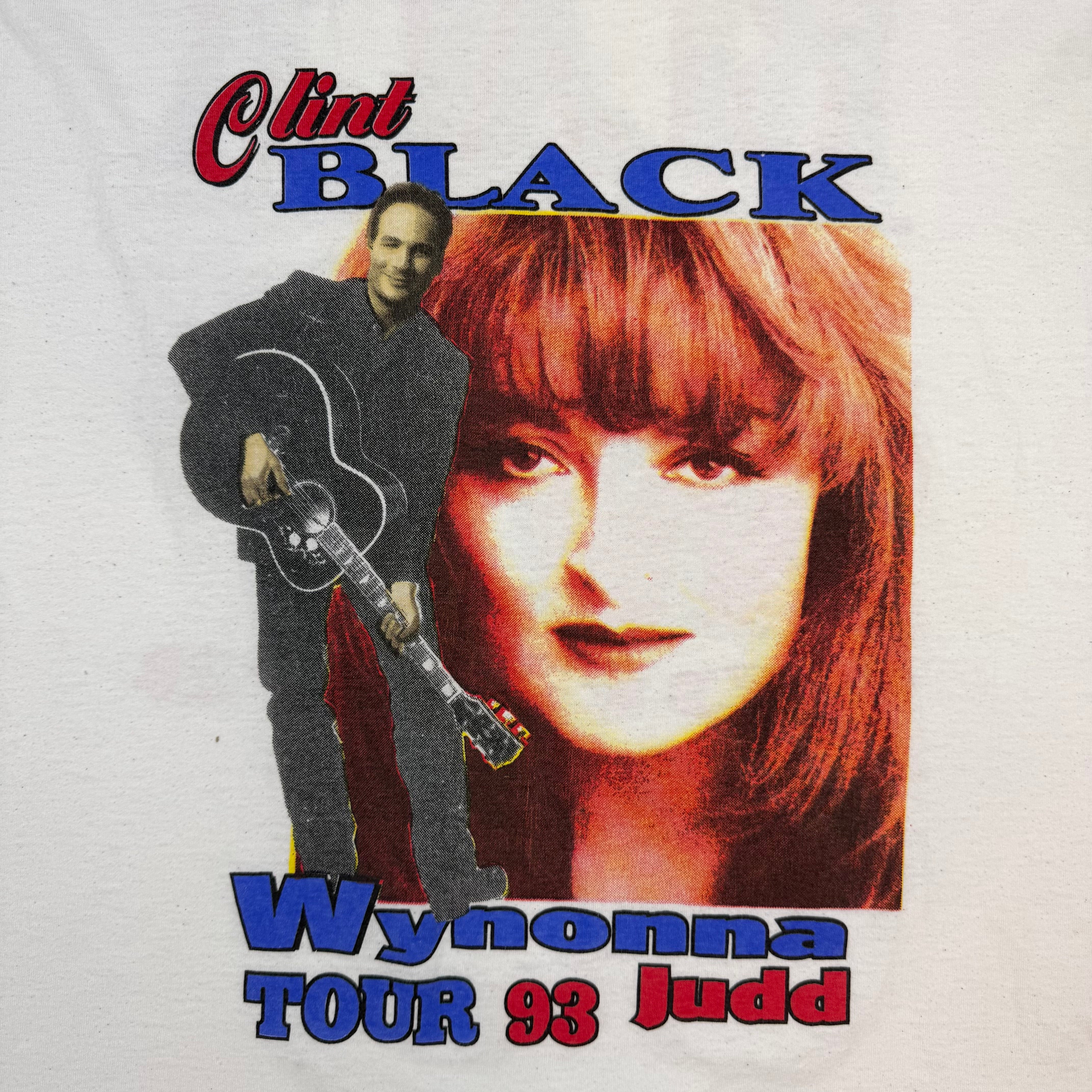1993 Clint Black & Wynonna Judd Tour Tee White