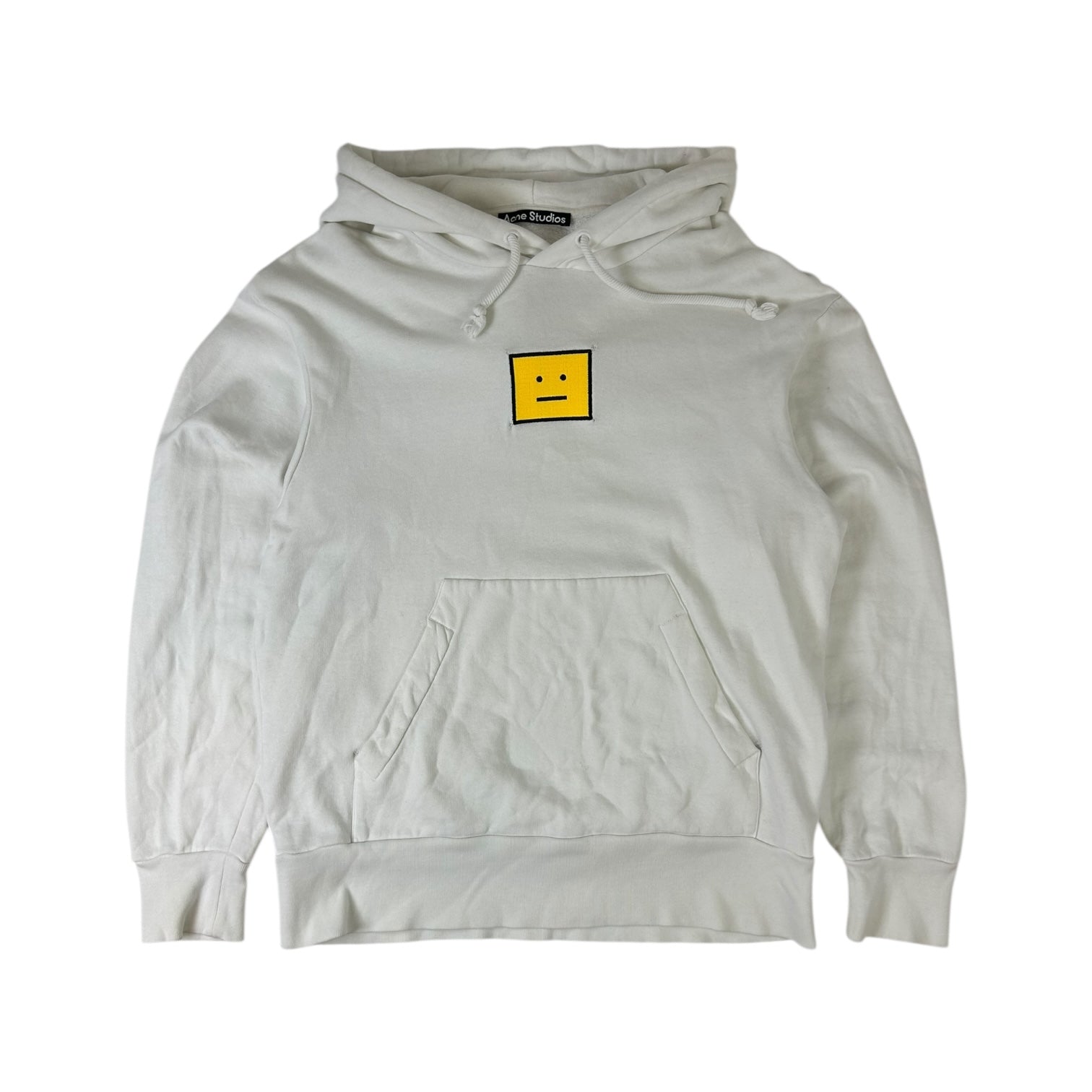 Acne Studios Fennis Evil Face Hoodie White