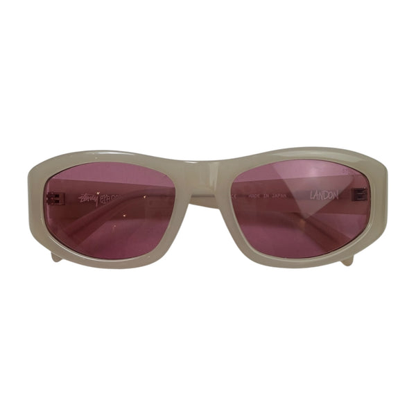 Stussy Landon Sunglasses Bone/Pink