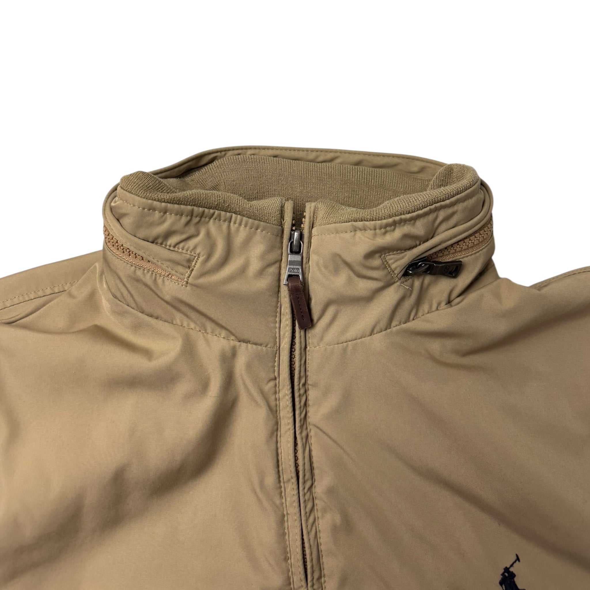 Vintage Polo Ralph Lauren Zip Up Jacket Beige