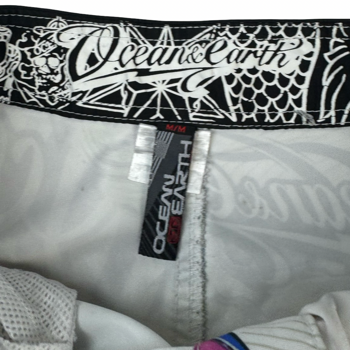 Vintage Ocean Earth Cyber Tattoo Mall Goth Shorts