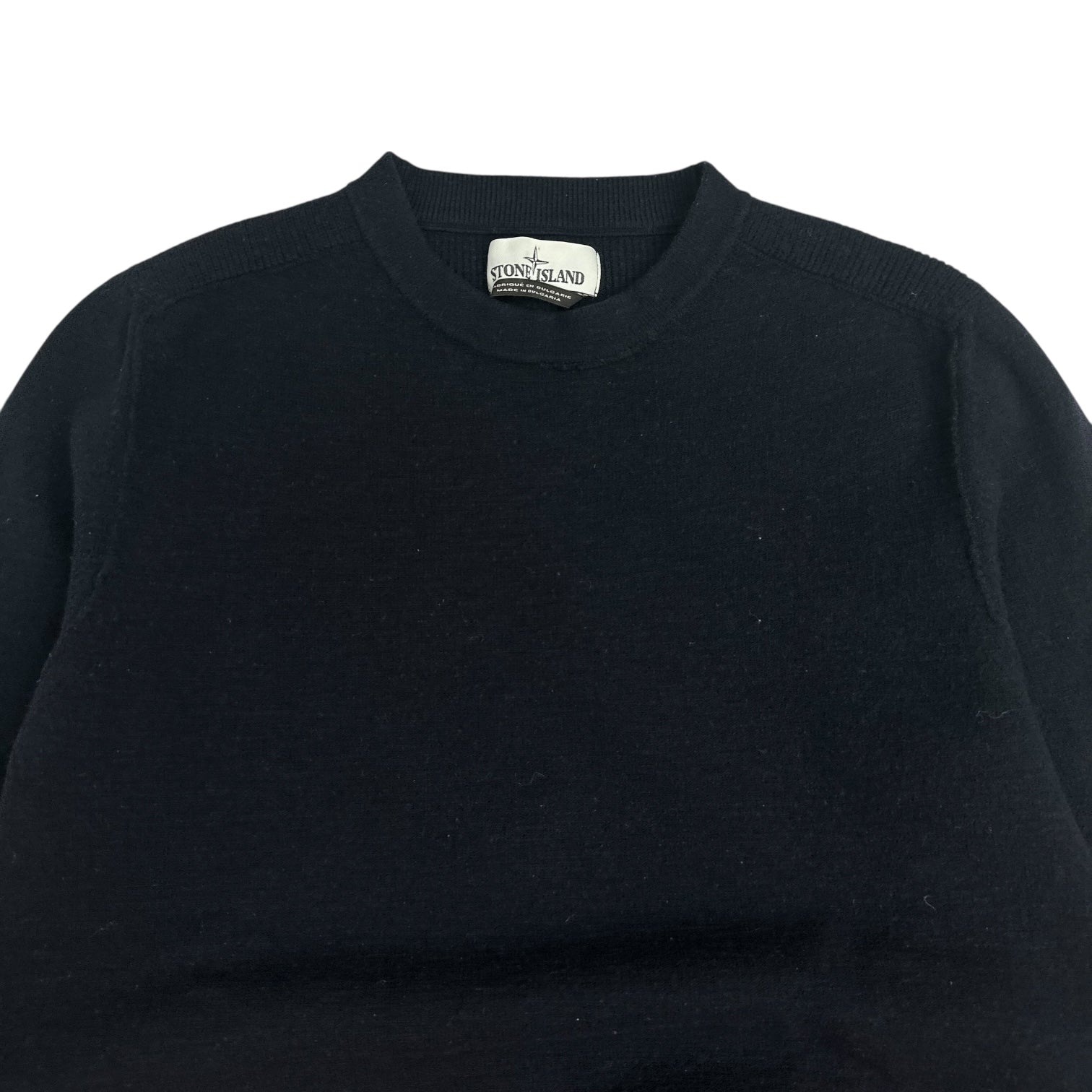 Stone Island Wool Pullover Sweater Dark Navy