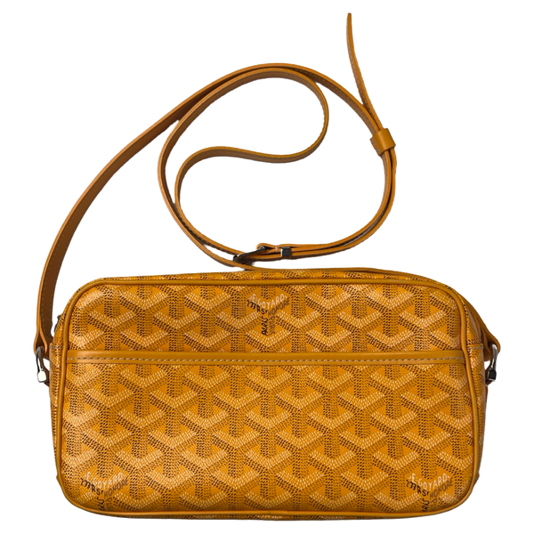 Goyard Cap Vert Crossbody Goyardine Yellow