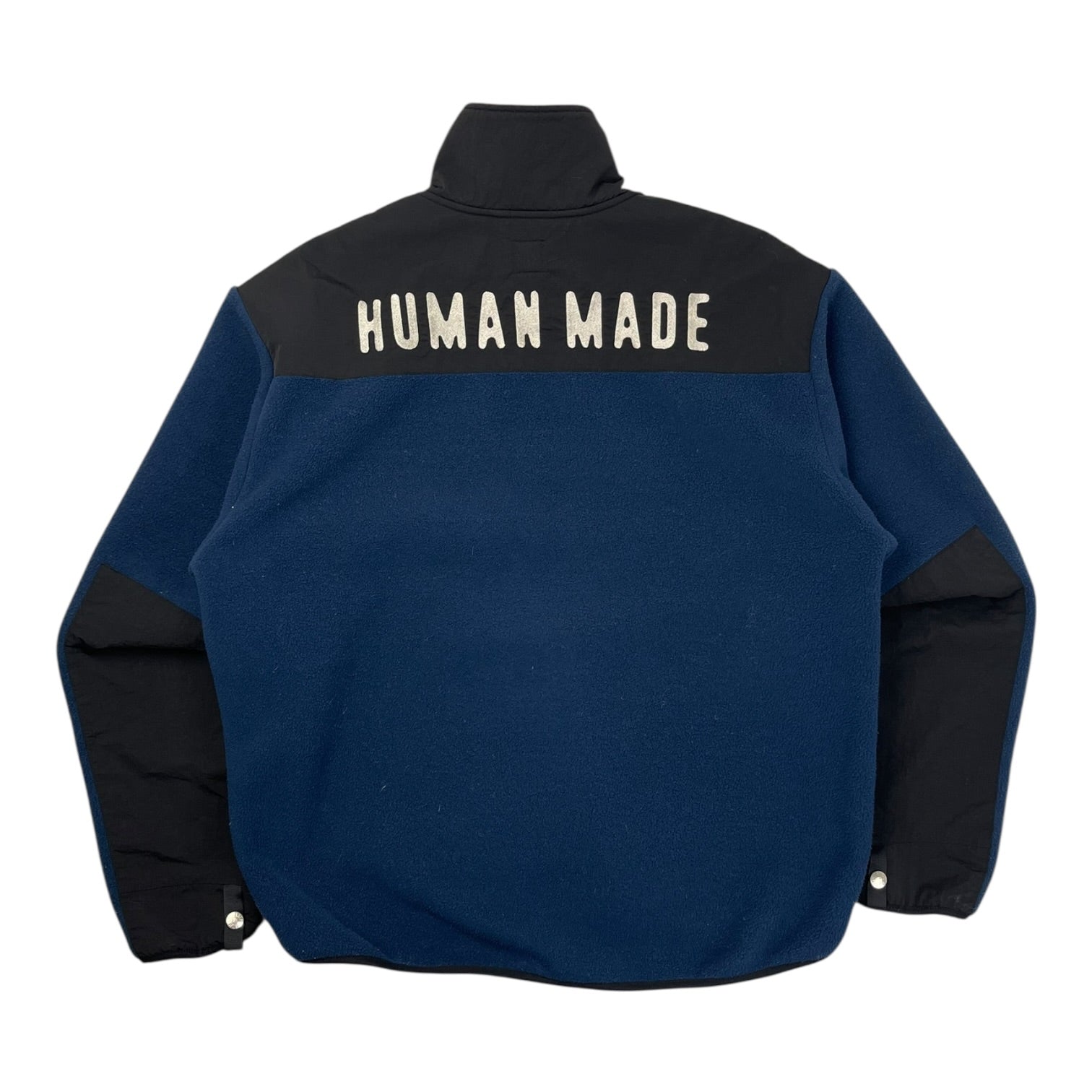 Human Made Half Zip Fleece Pull Over Navy