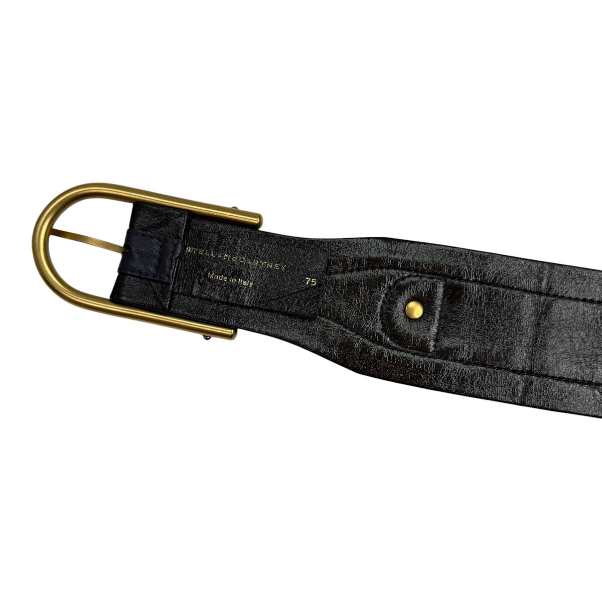(W) Stella McCartney Vegan Leather Waist Belt Black/Purple
