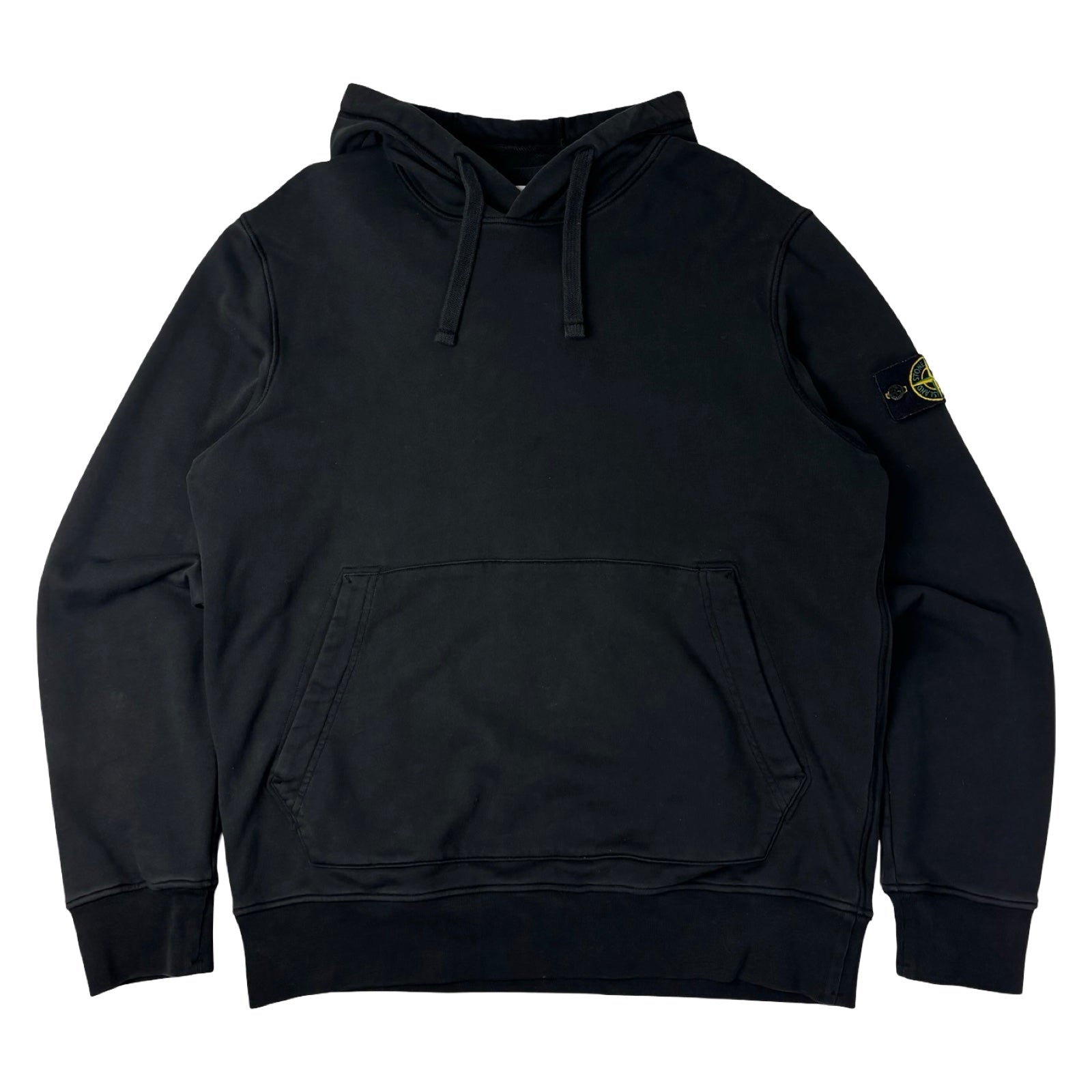 Stone Island Fleece Hoodie Black