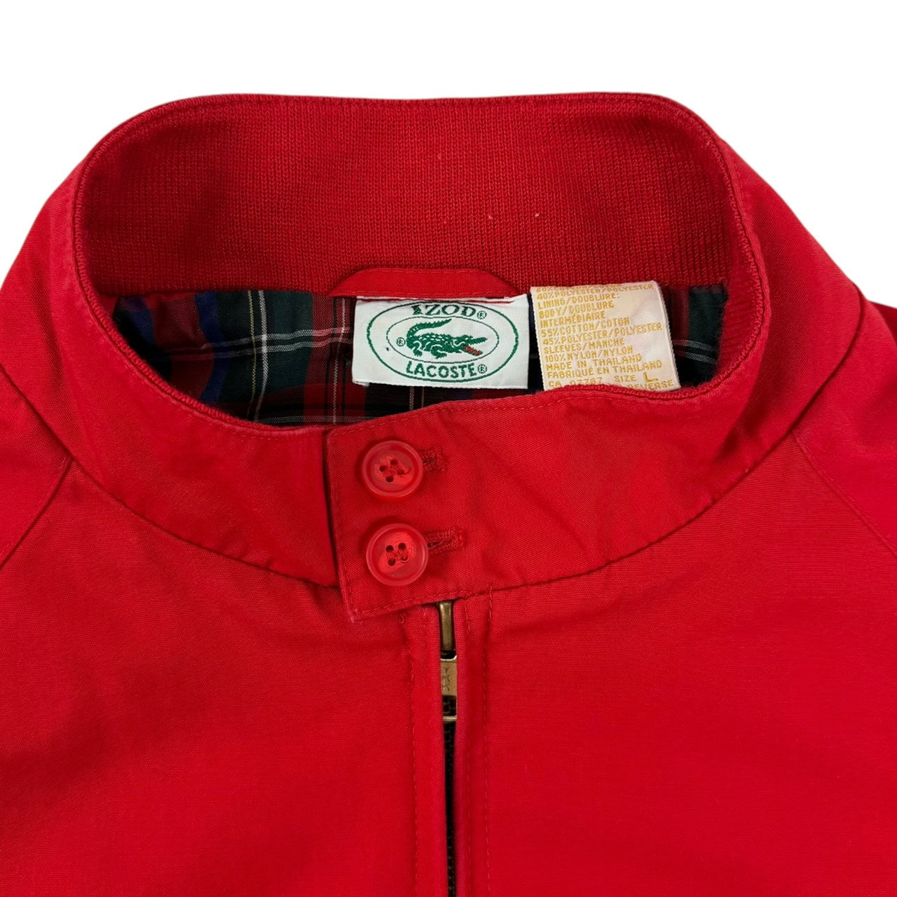 Vintage Lacoste Harrington Jacket Red