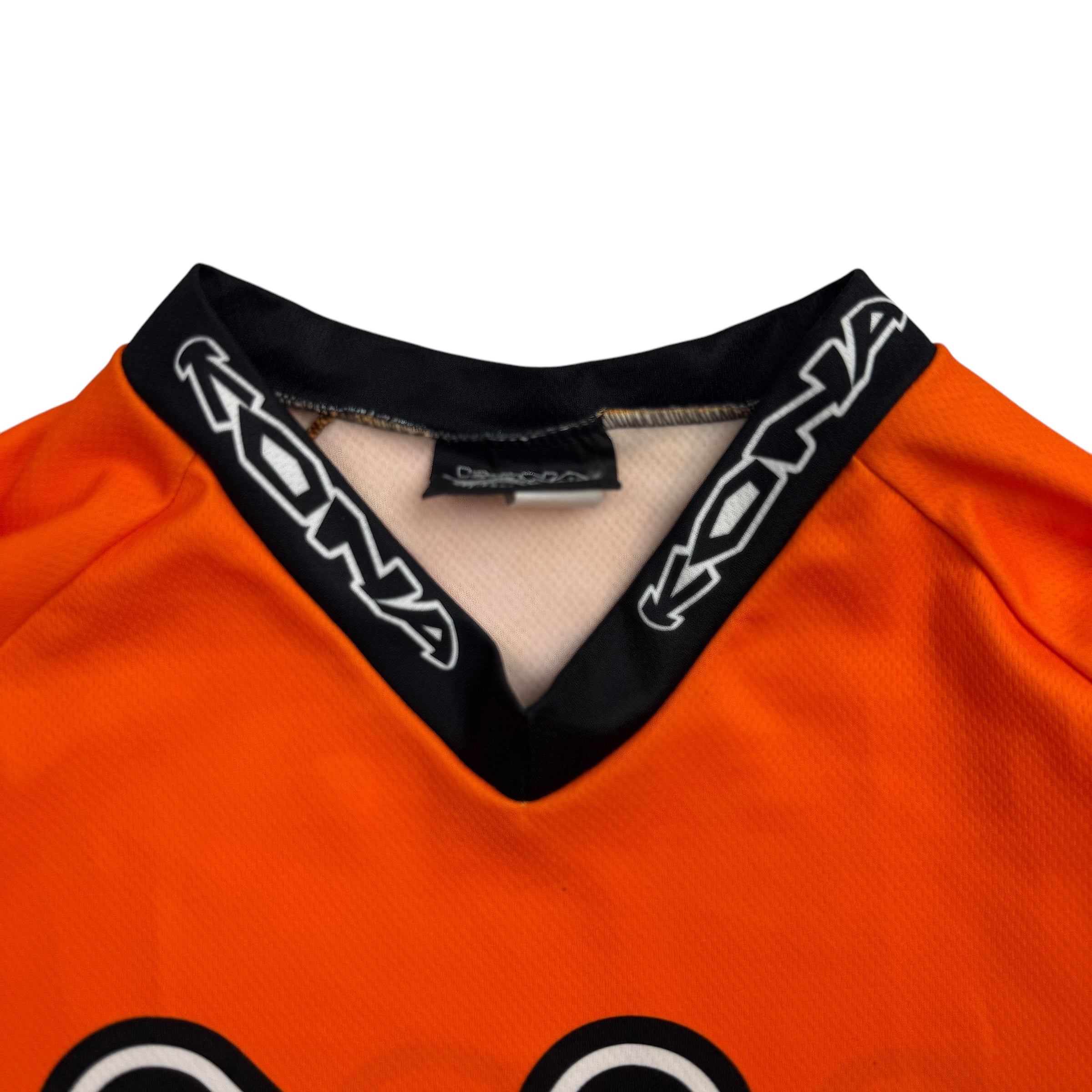 Vintage Kona Mountain Bike Jersey Orange Blue
