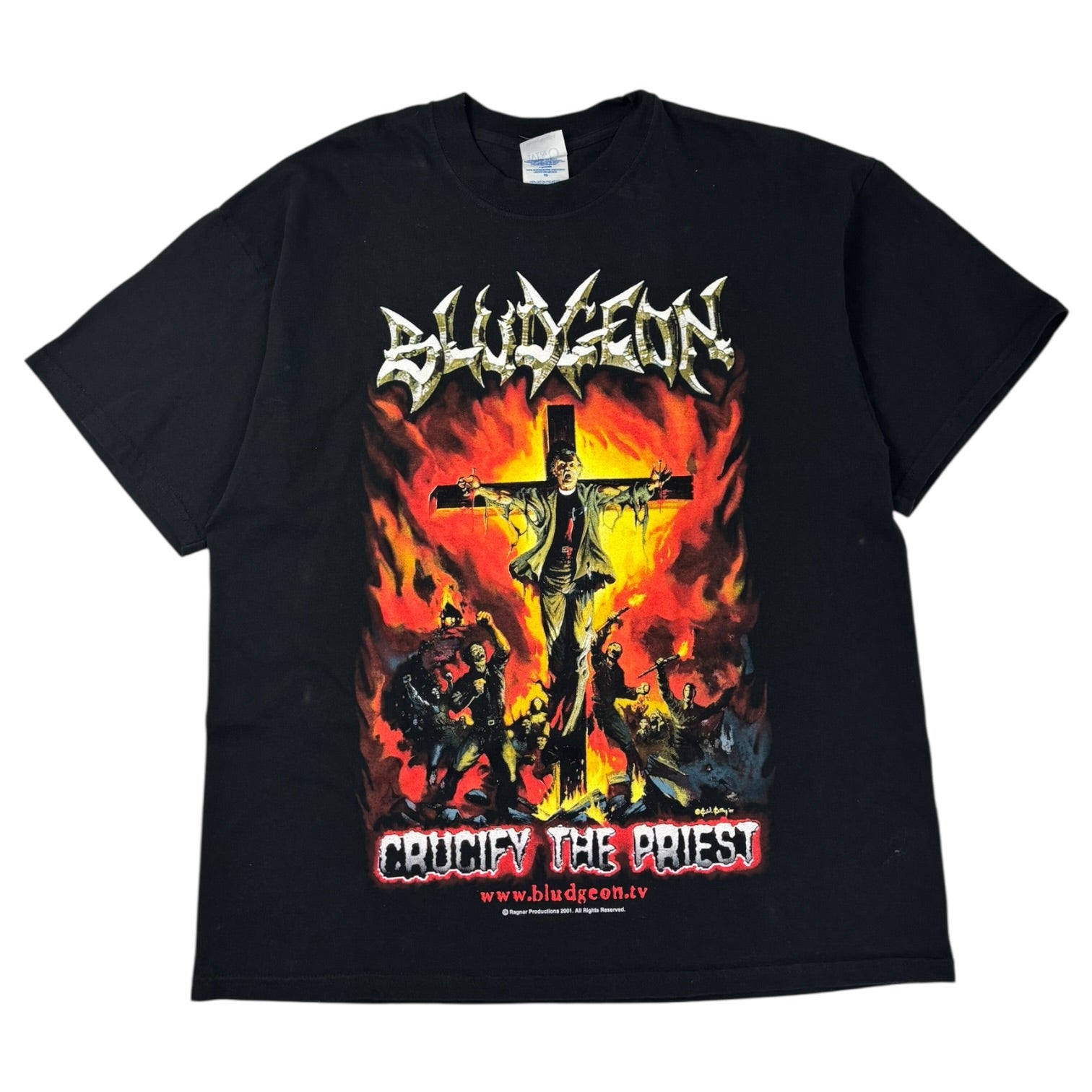 2001 Bludgeon “Crucify The Priest” T-Shirt Black