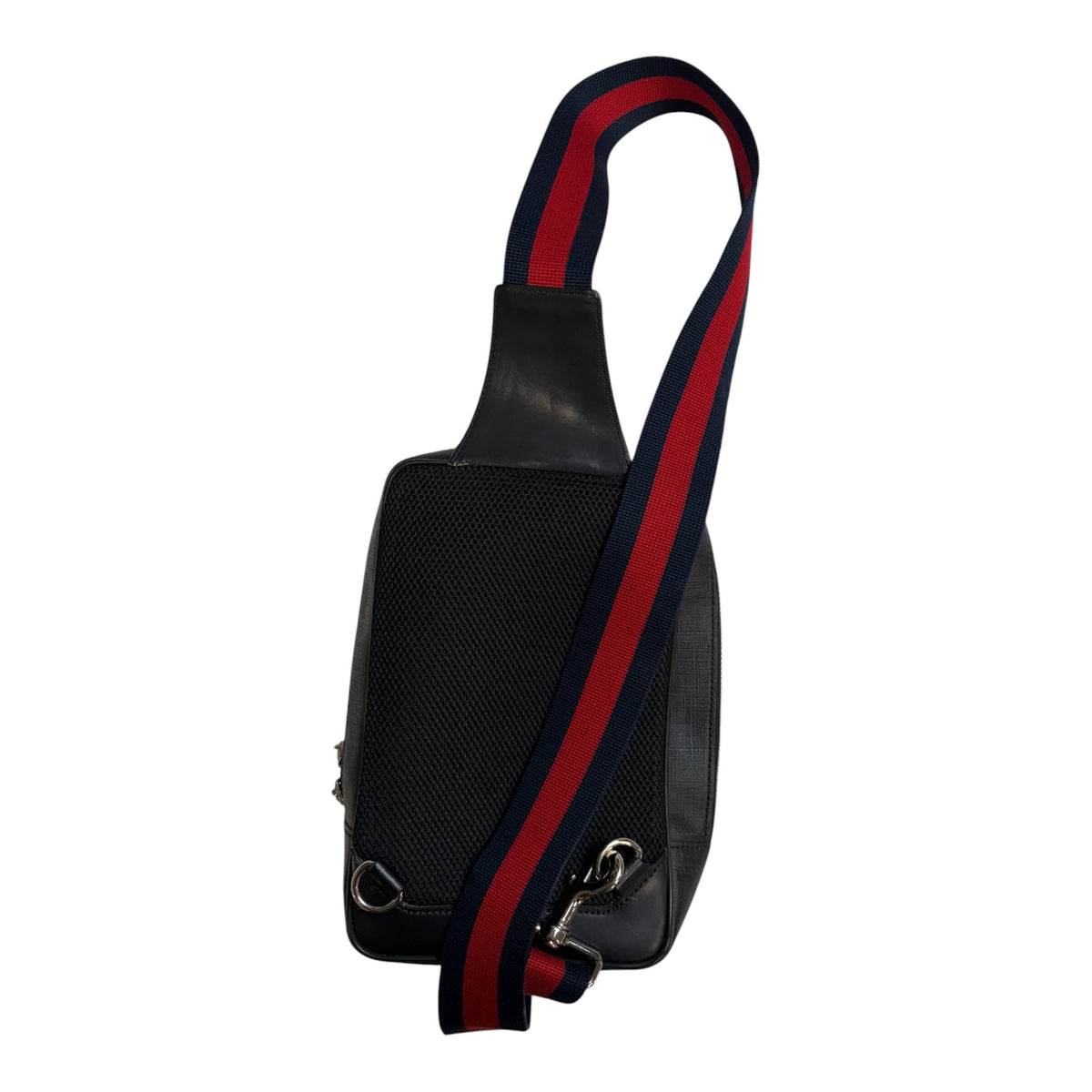 Gucci Gg Supreme Leather Cross-body Bag Black