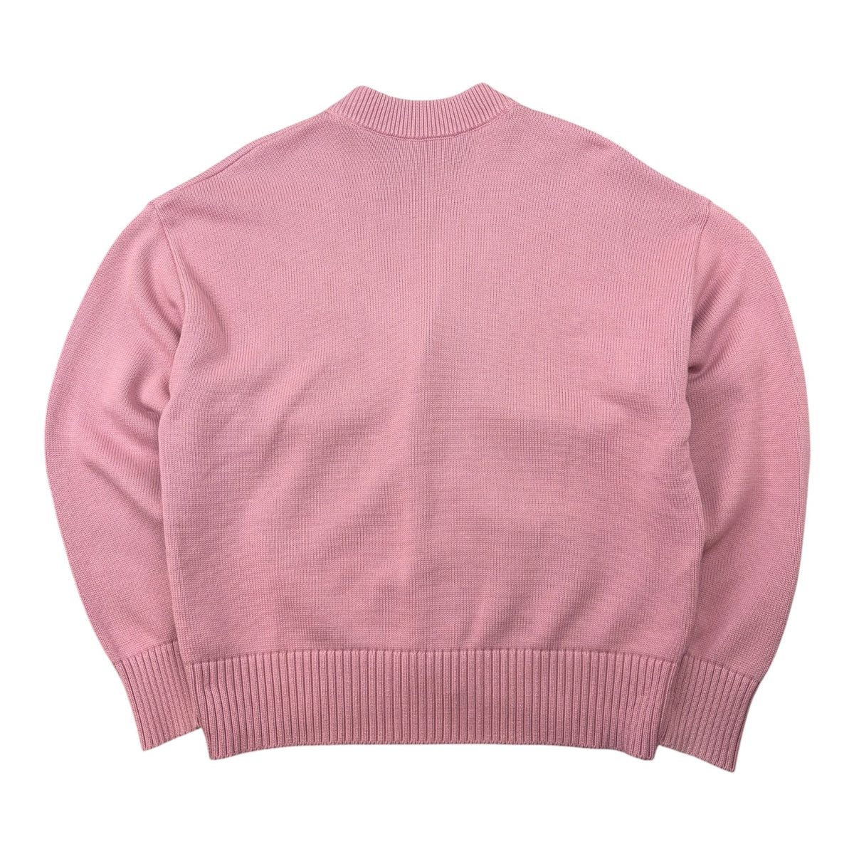 (W) Ami Paris De Cœur Cotton And Wool Cardigan Pink