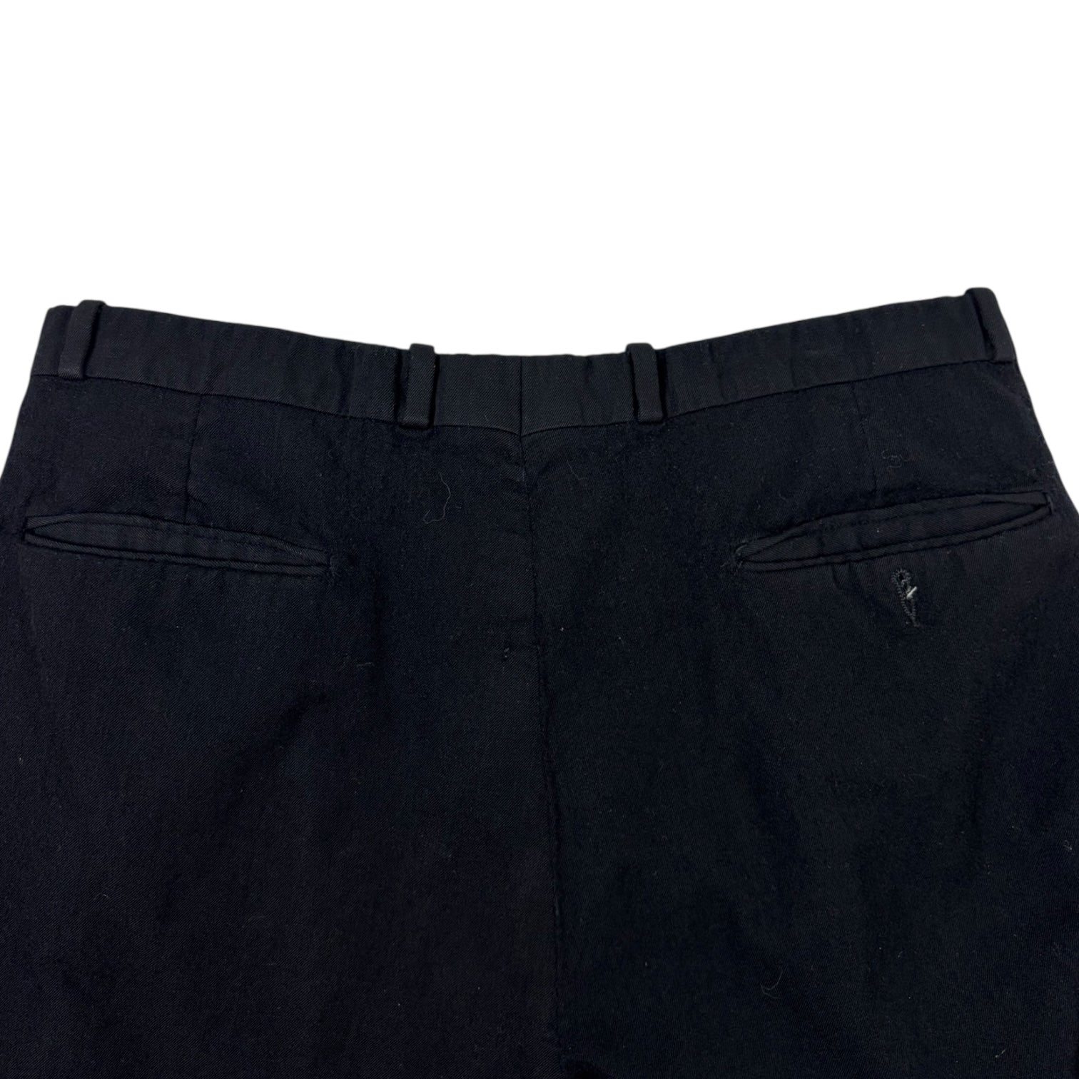 Vintage Yves Saint Laurent Pleated Trousers Black