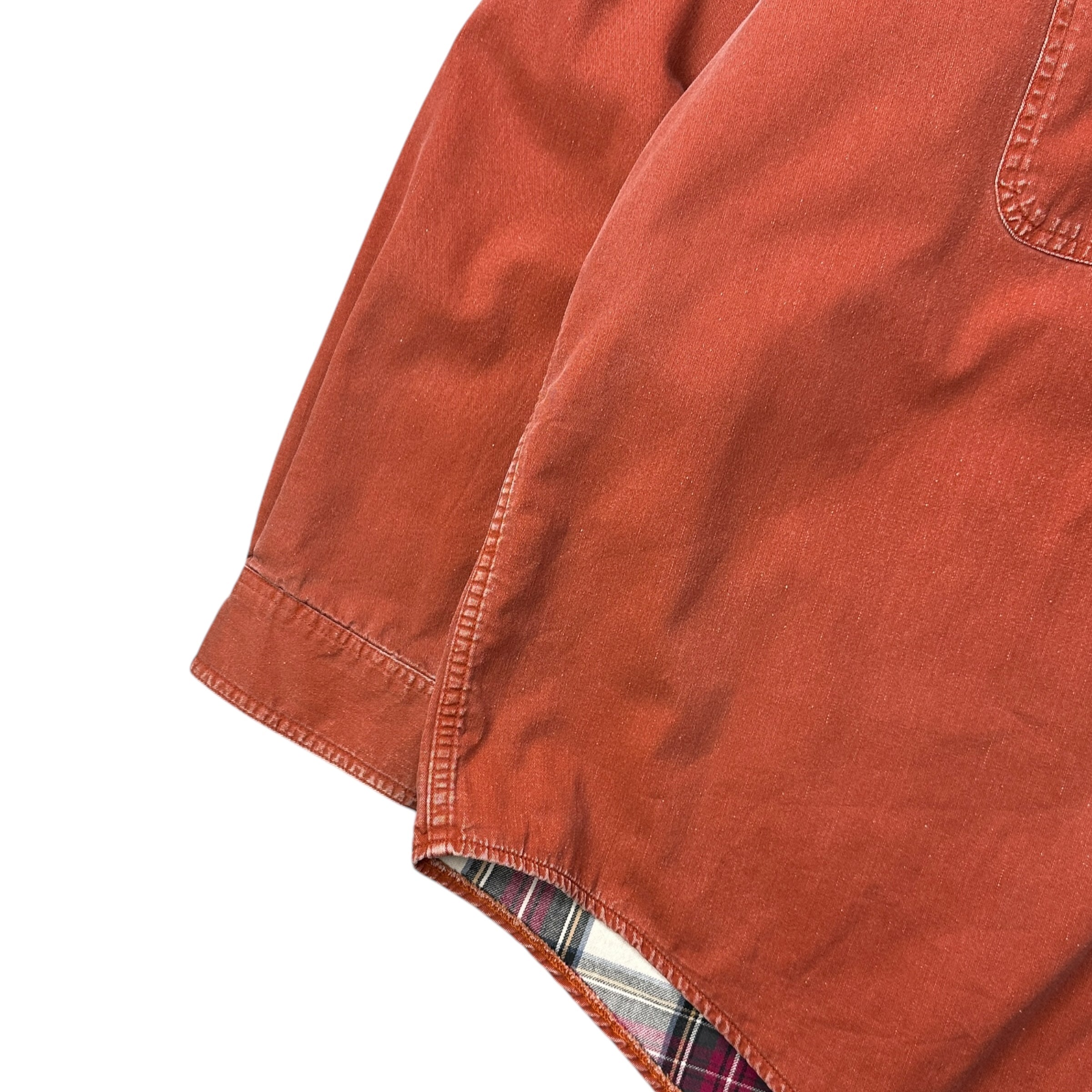 Vintage L.L.Bean Plaid Lined Button Up Red