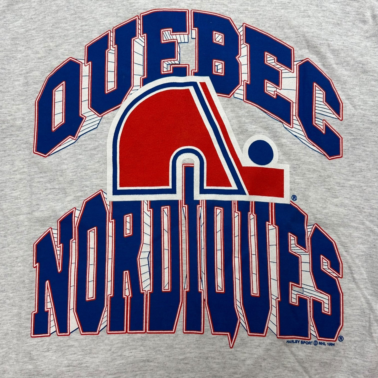 1994 Quebec Nordiques Tee Grey