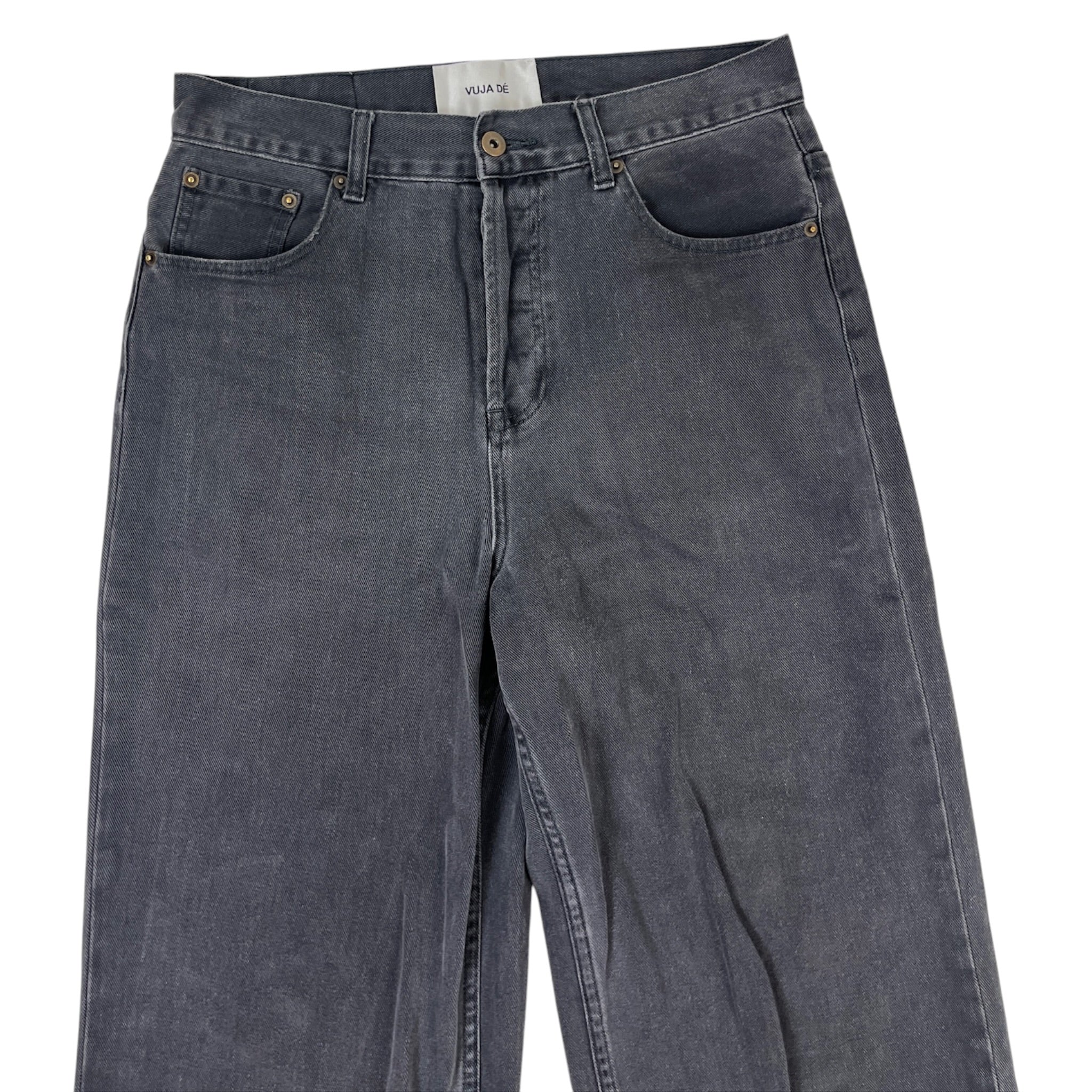 Vuja Dé Uneven Dye Denim Pants Grey